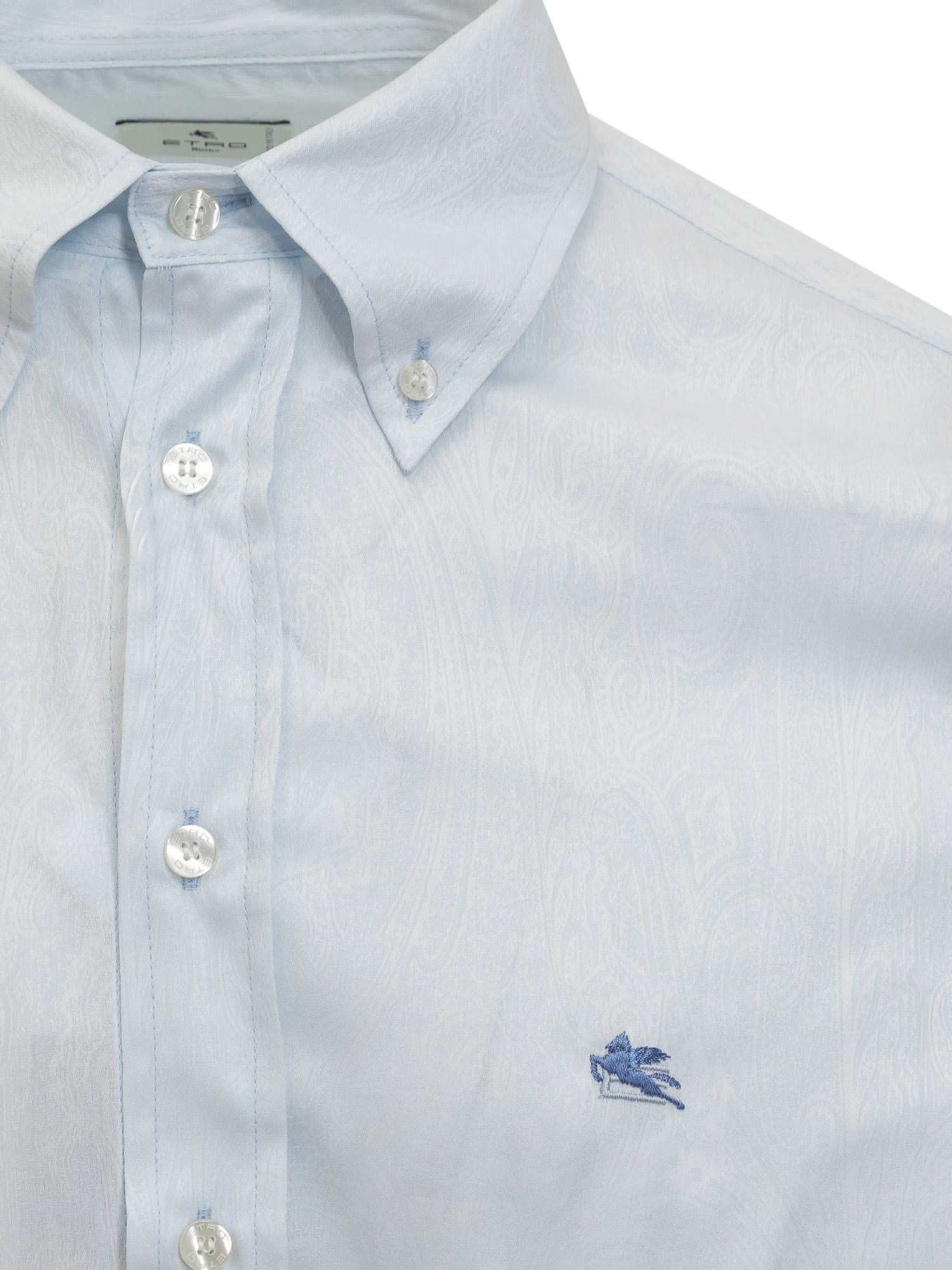 Shop Etro Roma Shirt In Azzurro