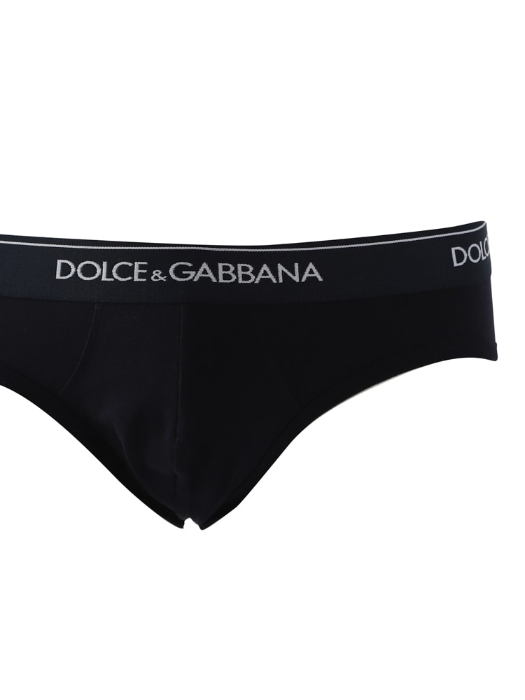 Dolce & Gabbana Cotton Strech Slip In Blue Navy