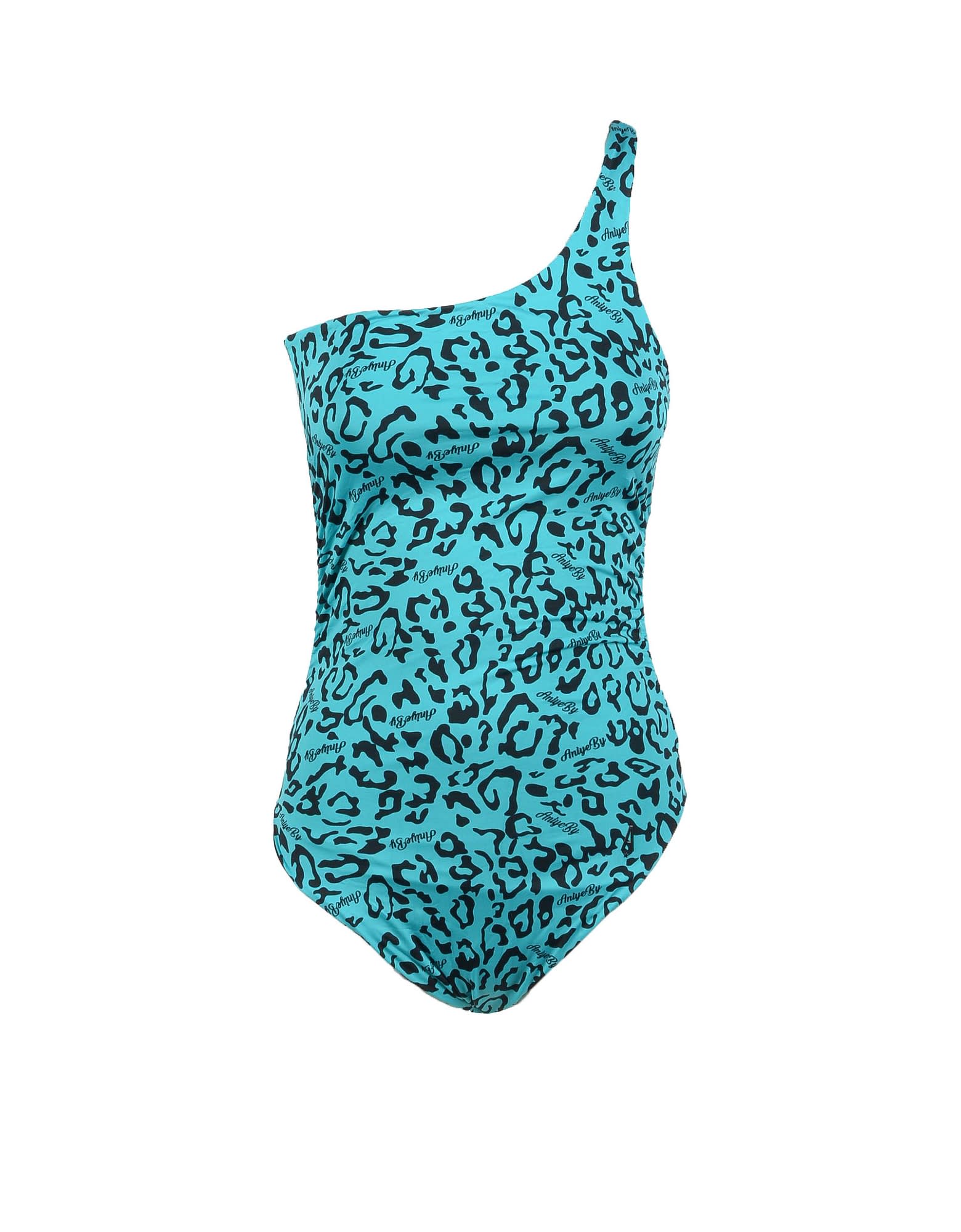 Aniye by Womens Black / Light Blue Swimsuit