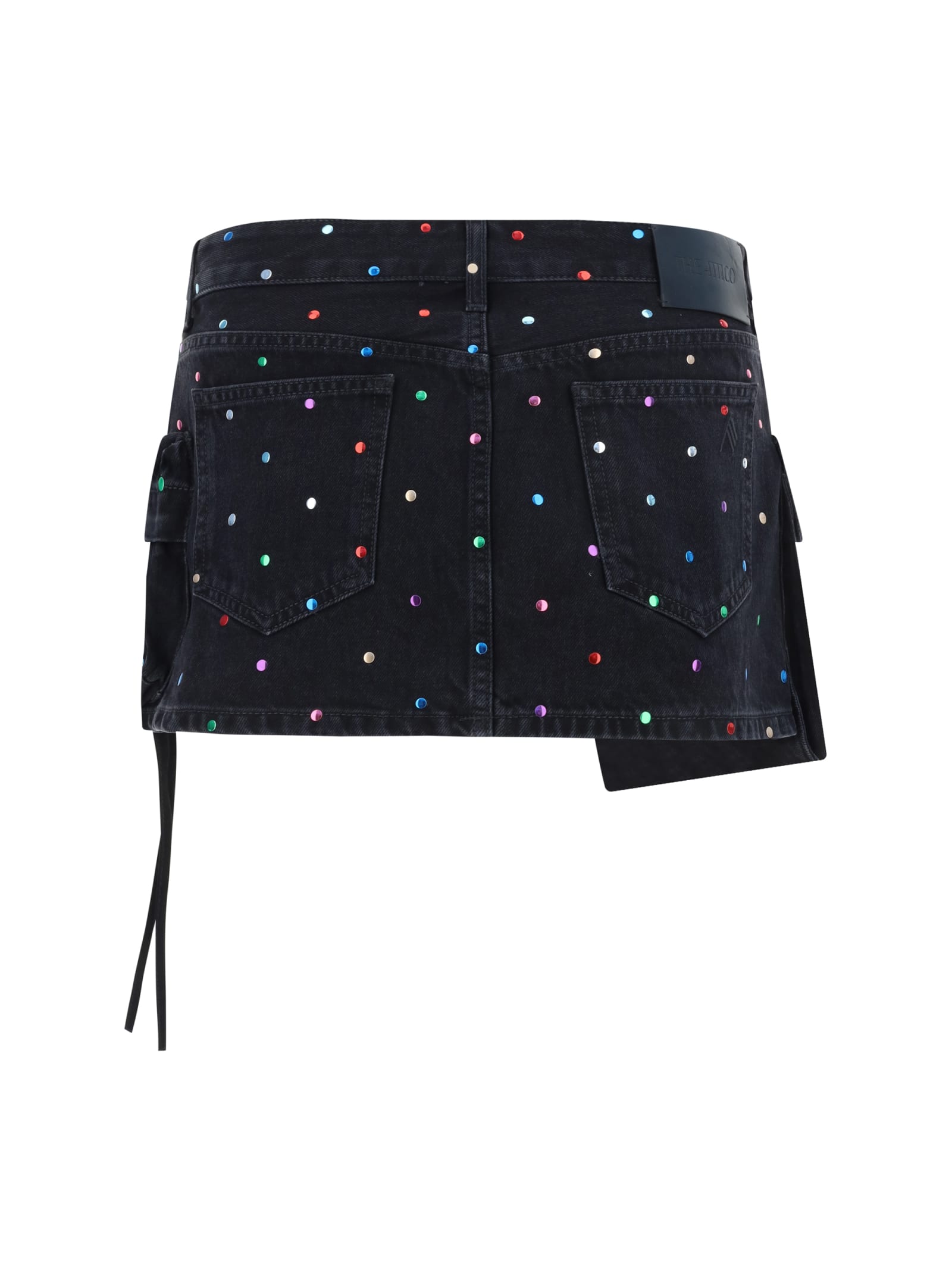 Shop Attico Fay Mini Skirt In Black