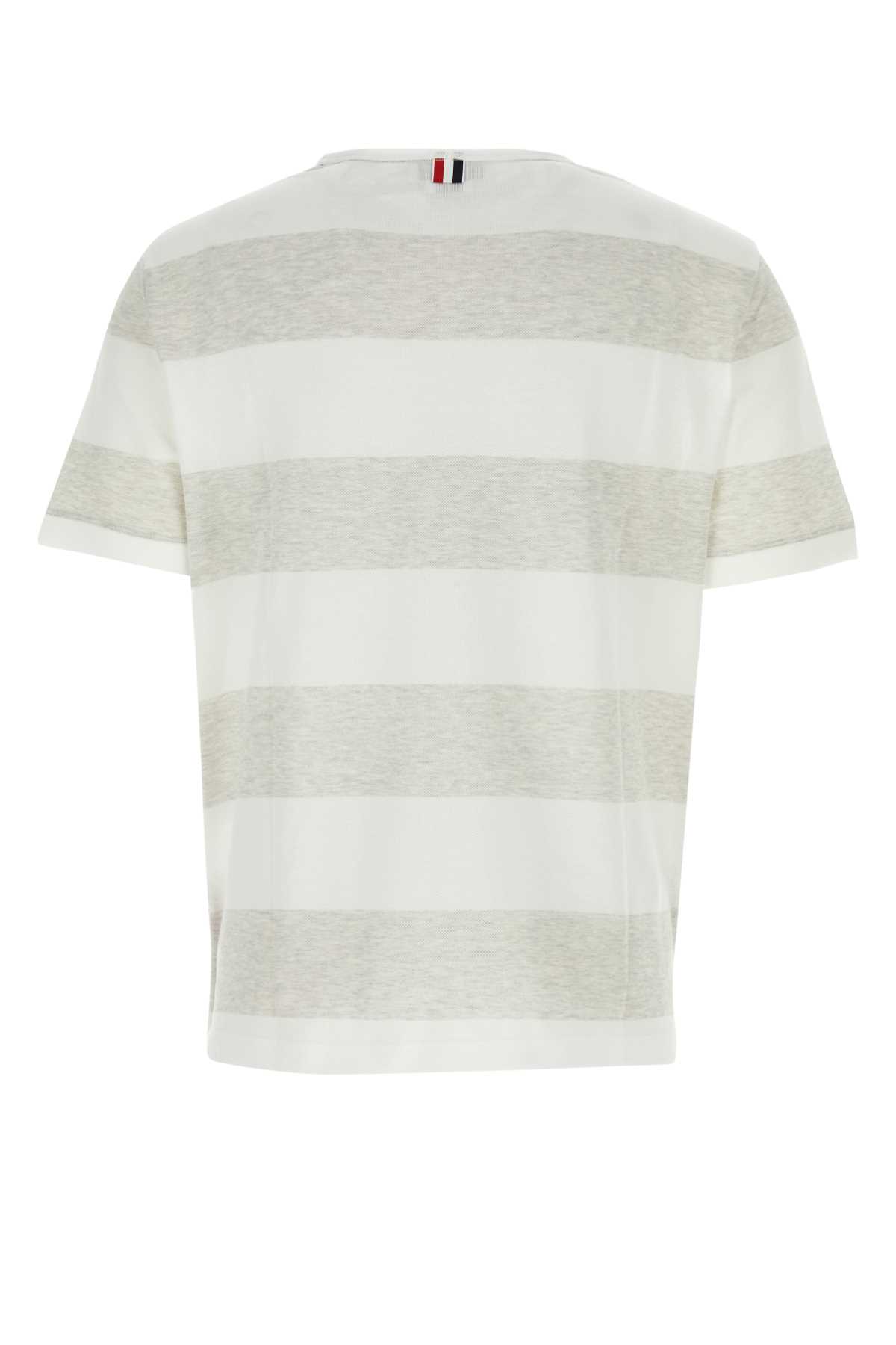 Shop Thom Browne Embroidered Piquet Oversize T-shirt In 057