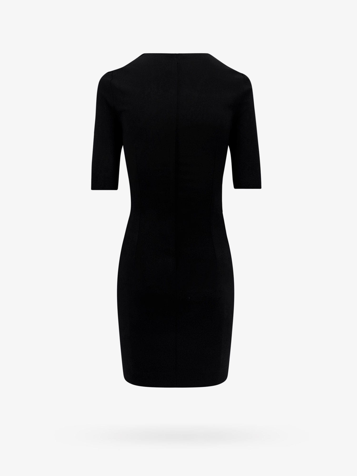 ワンピース DOLCE & GABBANA Black Stretch Viscose Blend Dres Dolce & Gabbana Black Mini Dress With Short Sleeves And