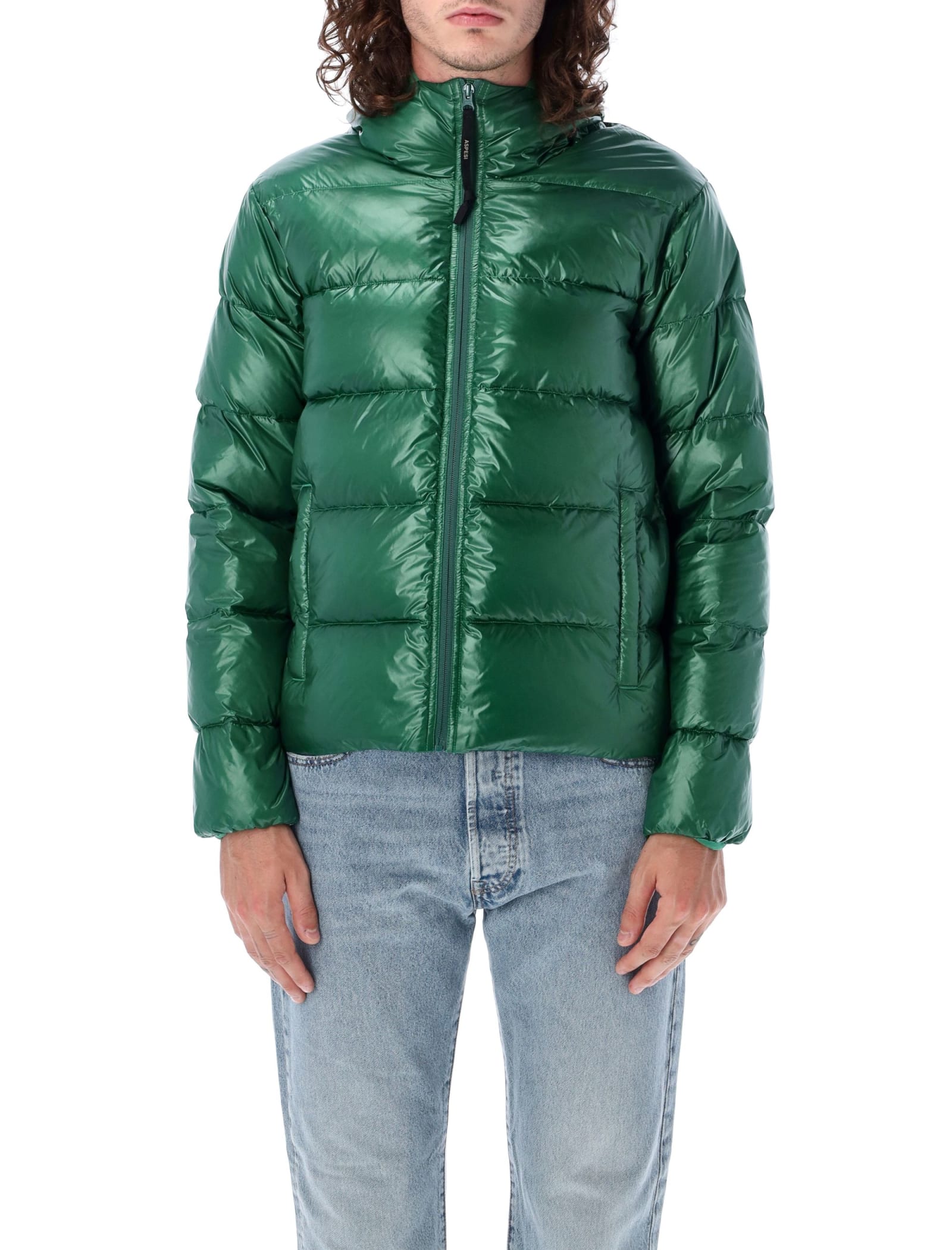 Shop Aspesi Budd Puffer Jacket In Green