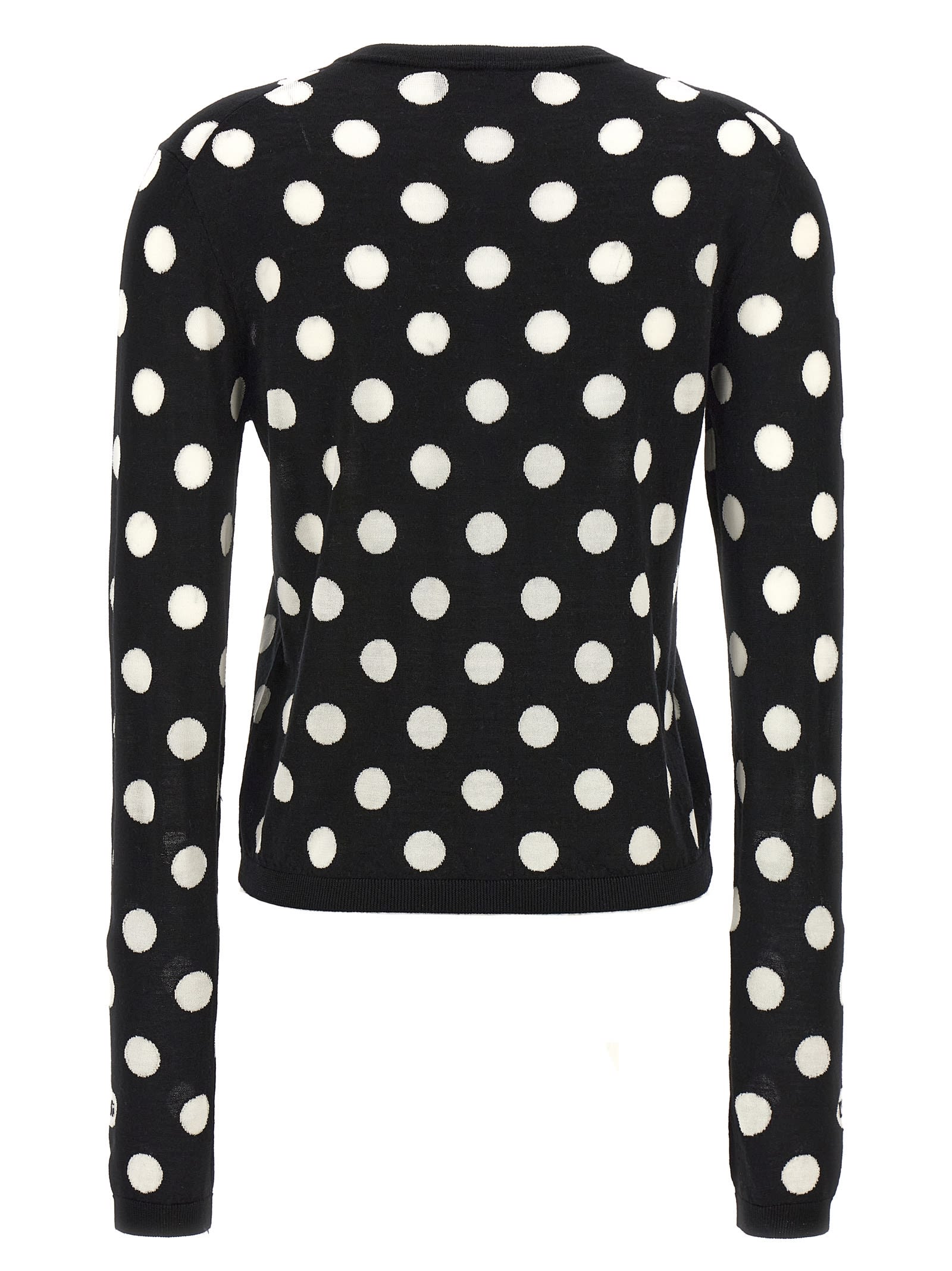 Shop Dolce & Gabbana Mambo Cardigan In White/black