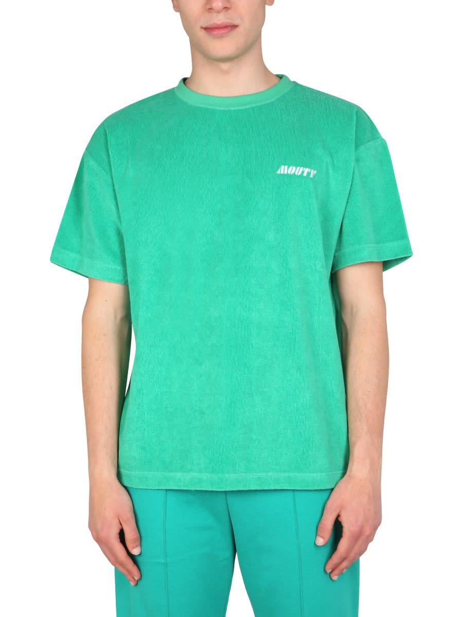 Shop Mouty Terry T-shirt In Green