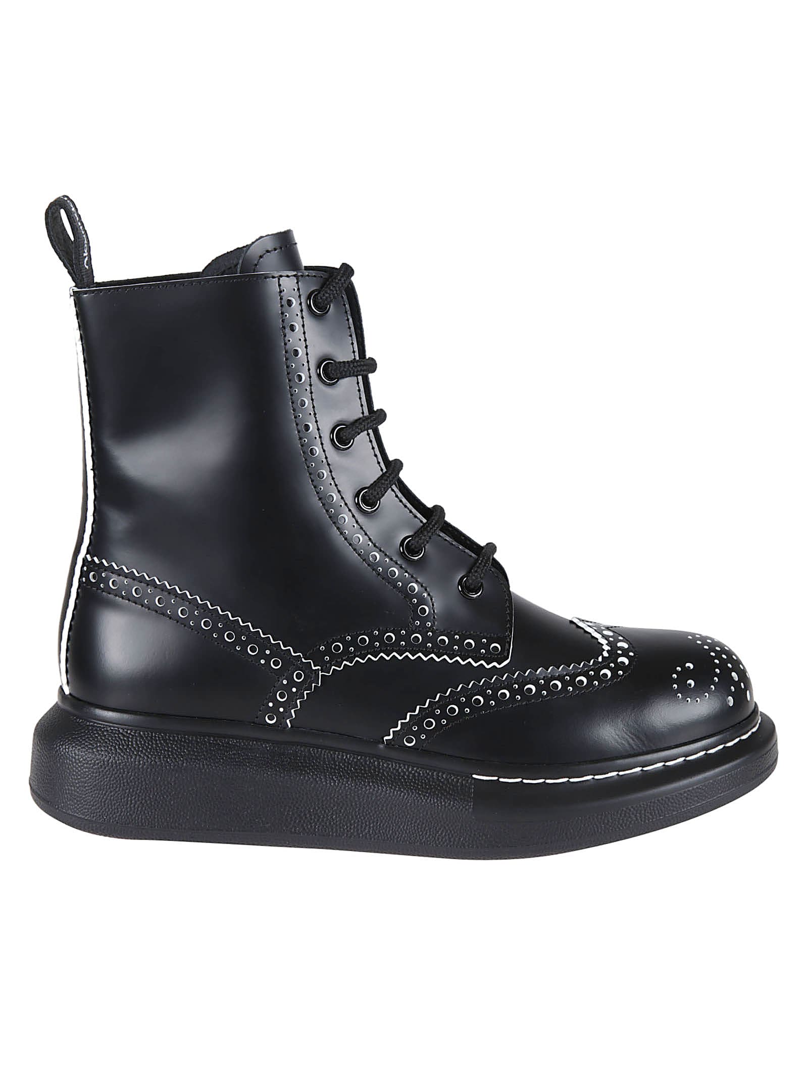 ALEXANDER MCQUEEN HYBRID LACE UP BOOTS,11218922