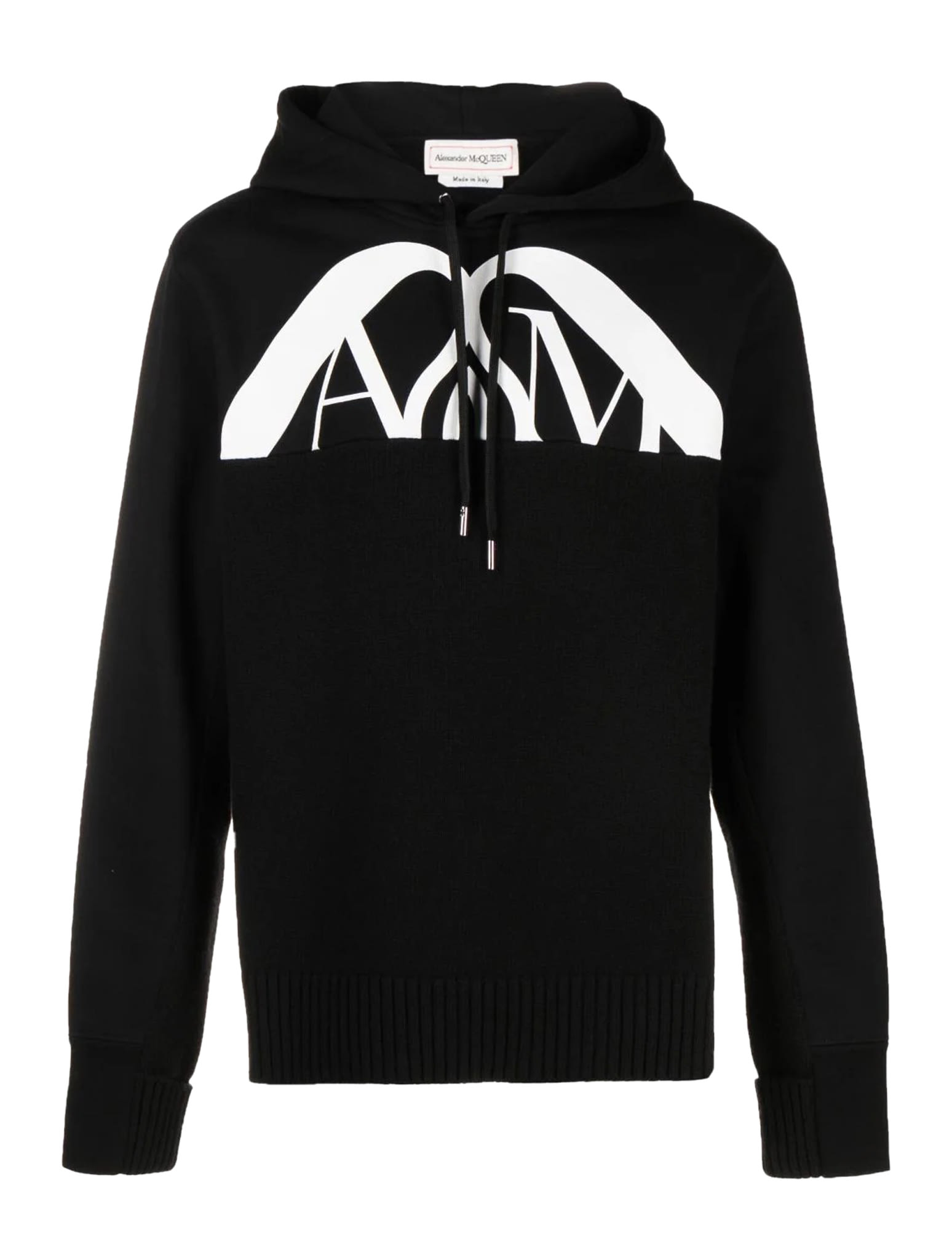 Alexander Mcqueen Men Sweatshirt With Logo In Black