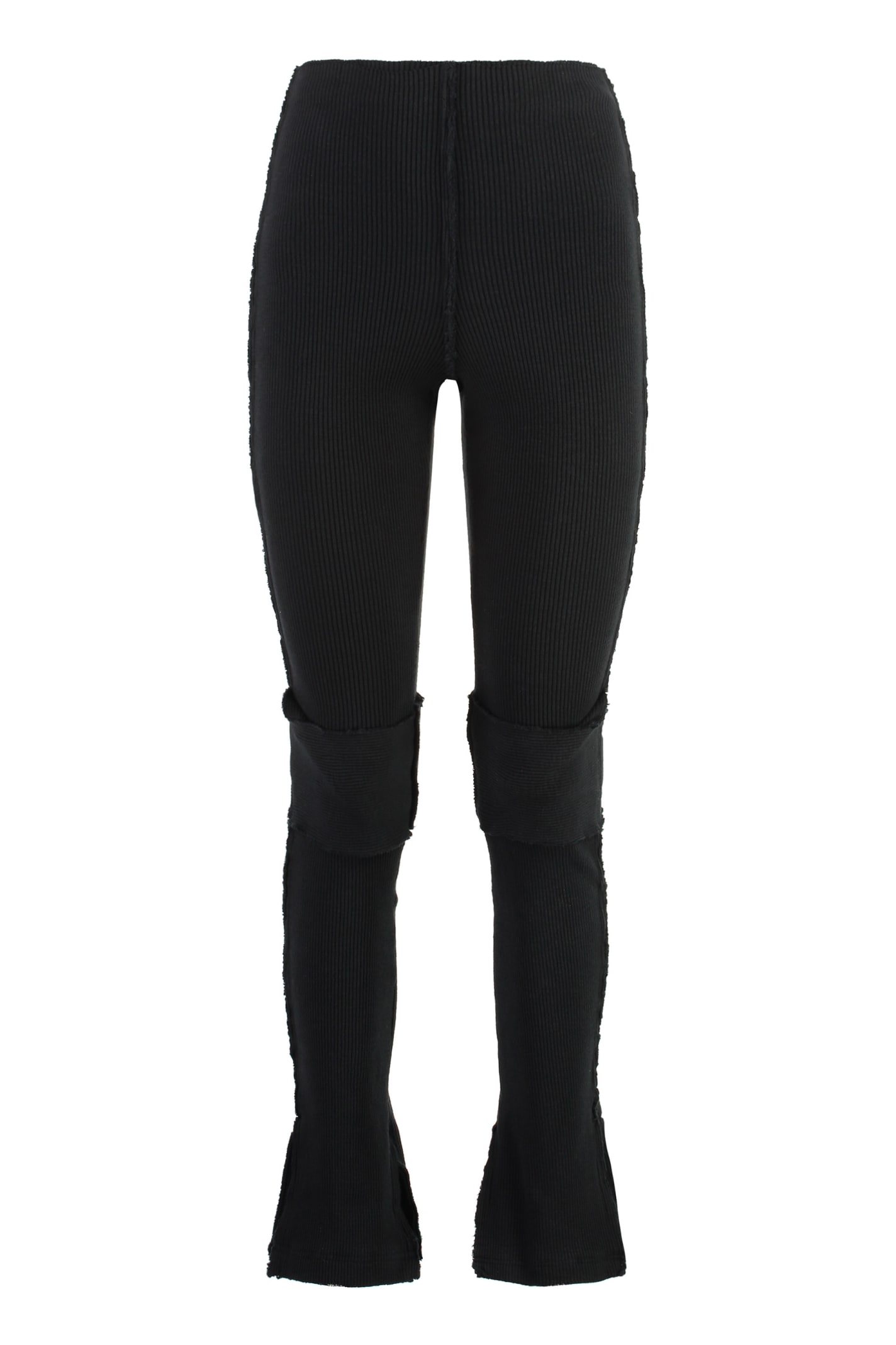 Shop Talia Byre Knit Flared Trousers In Black