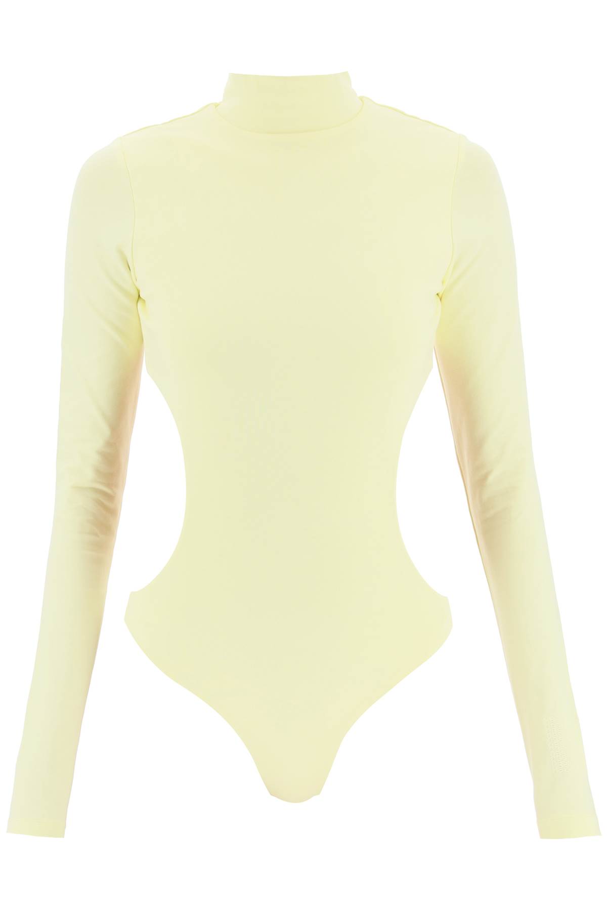 Shop Marc Jacobs The Cutout Bodysuit In Tender Yellow (yellow)