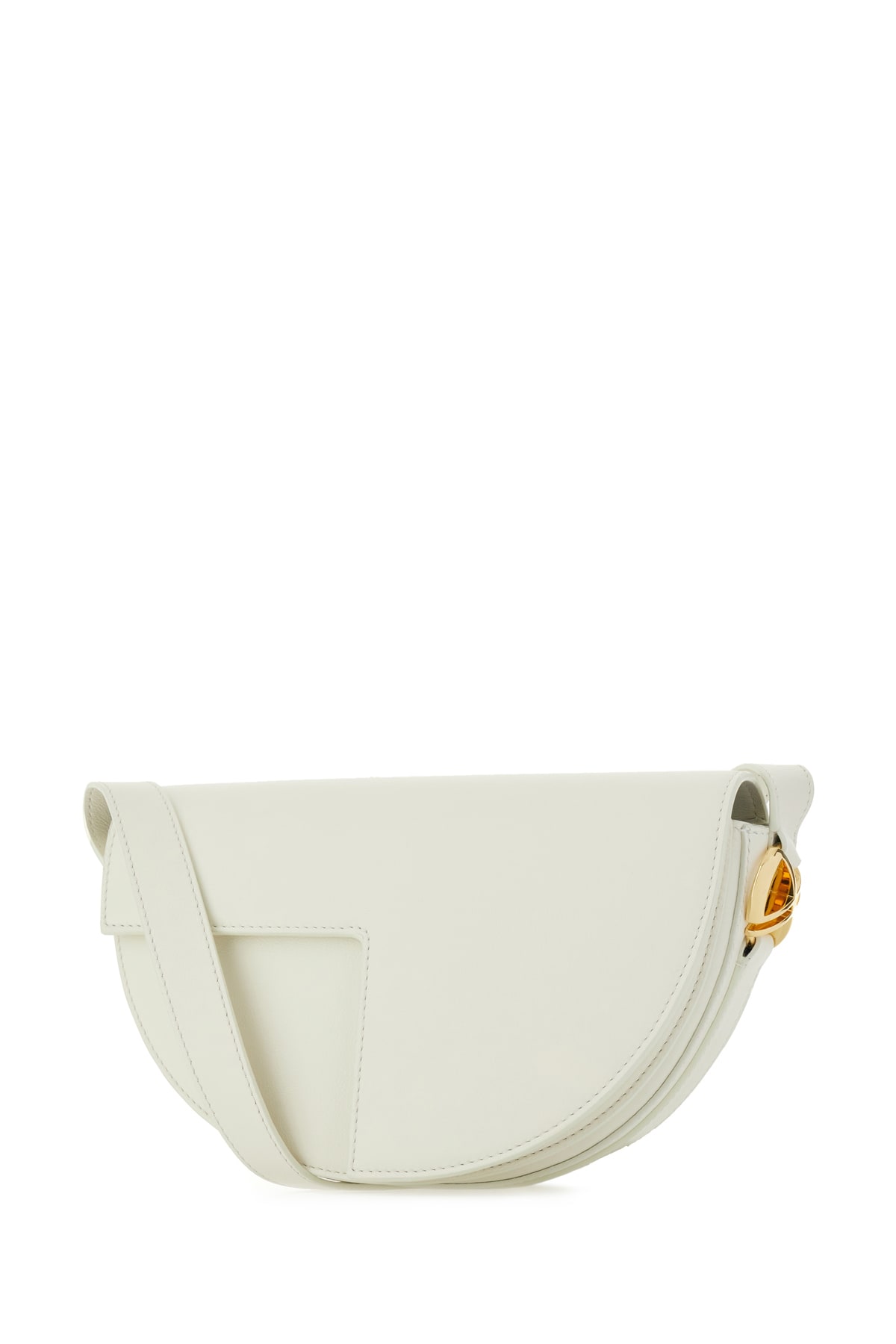 Shop Patou Ivory Leather Crossbody Bag In 009a