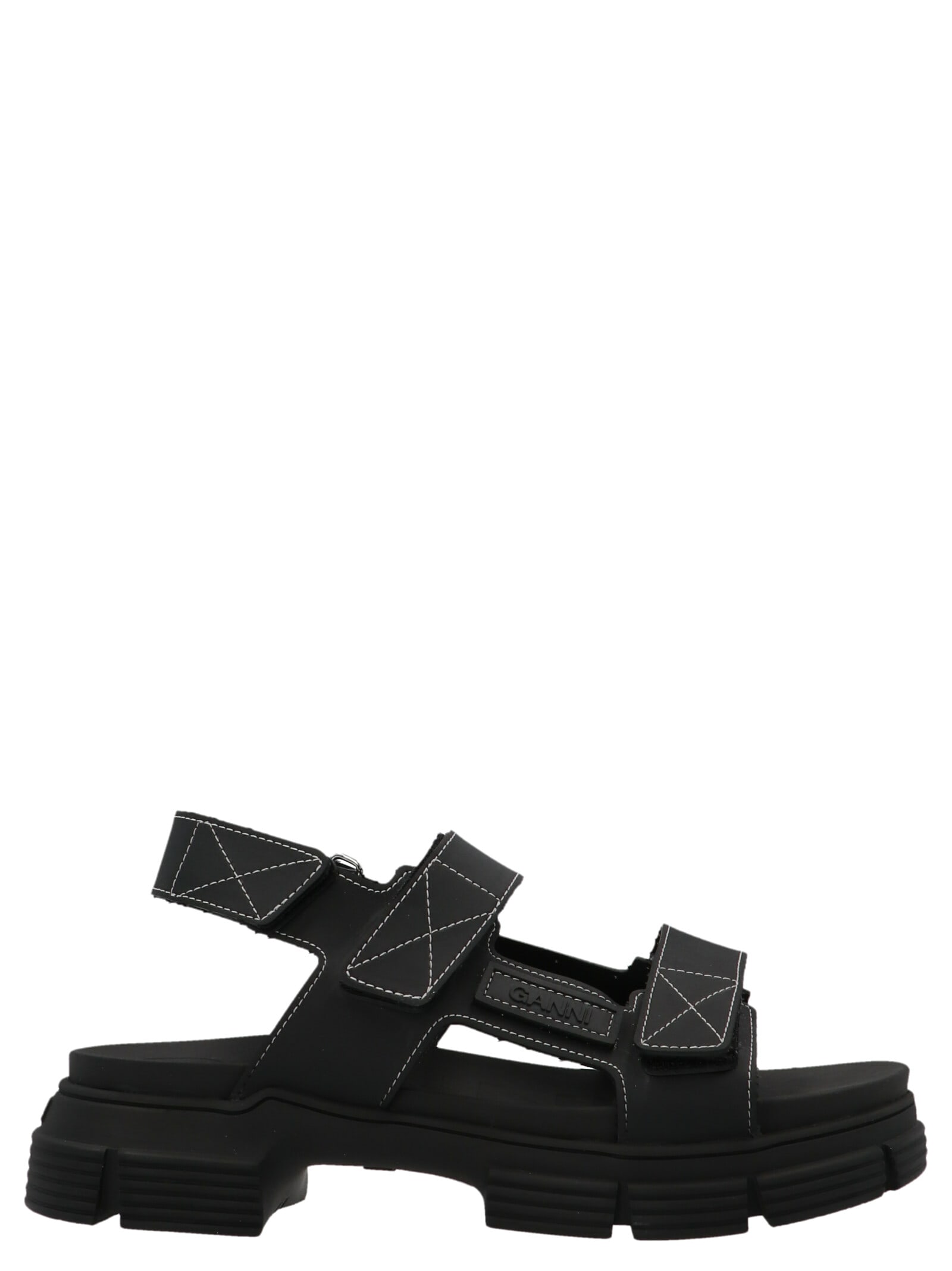 Ganni Recycled Rubber Sandals
