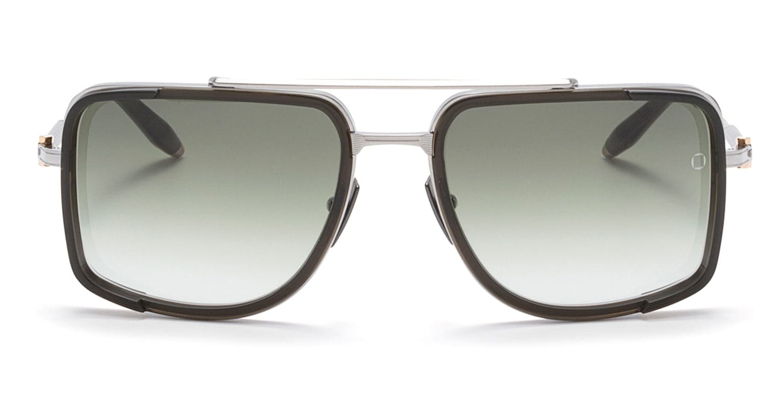 Akoni Stargazer - Brushed Palladium / Crystal Olive Sunglasses In Black