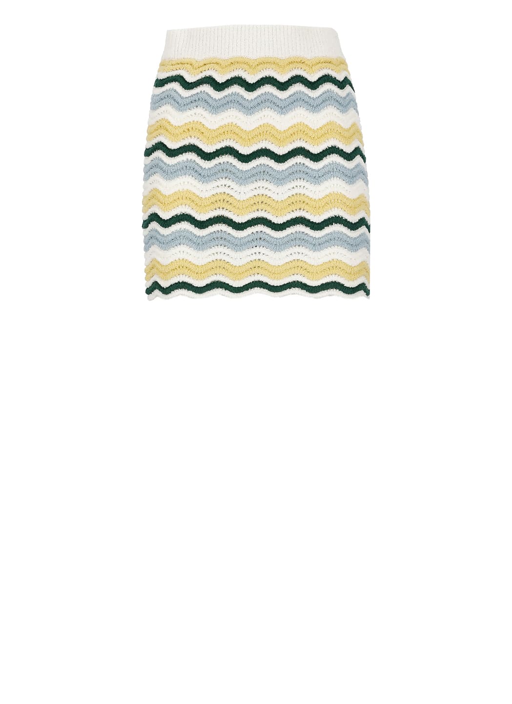 Shop Casablanca Cotton Skirt In Multicolour