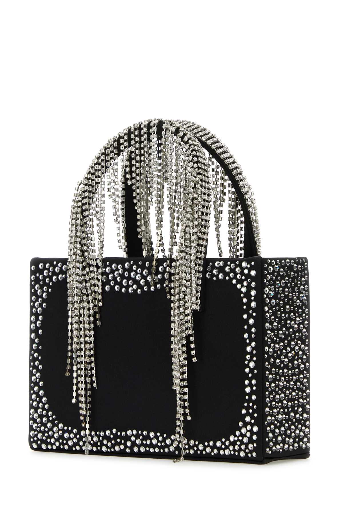 Shop Kara Black Nappa Leather Handbag In Blackwhite
