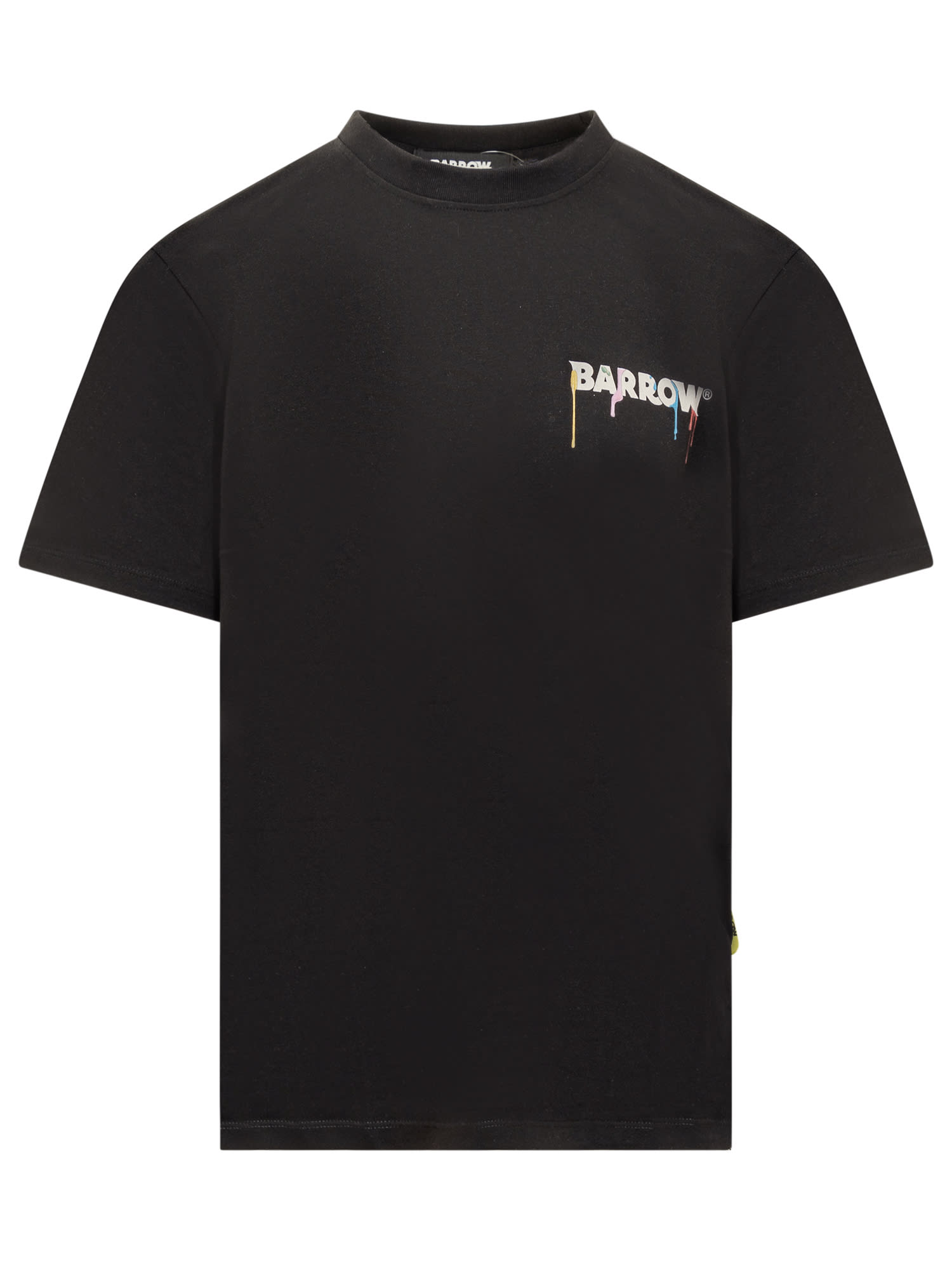 Shop Barrow Colours T-shirt In Nero/black