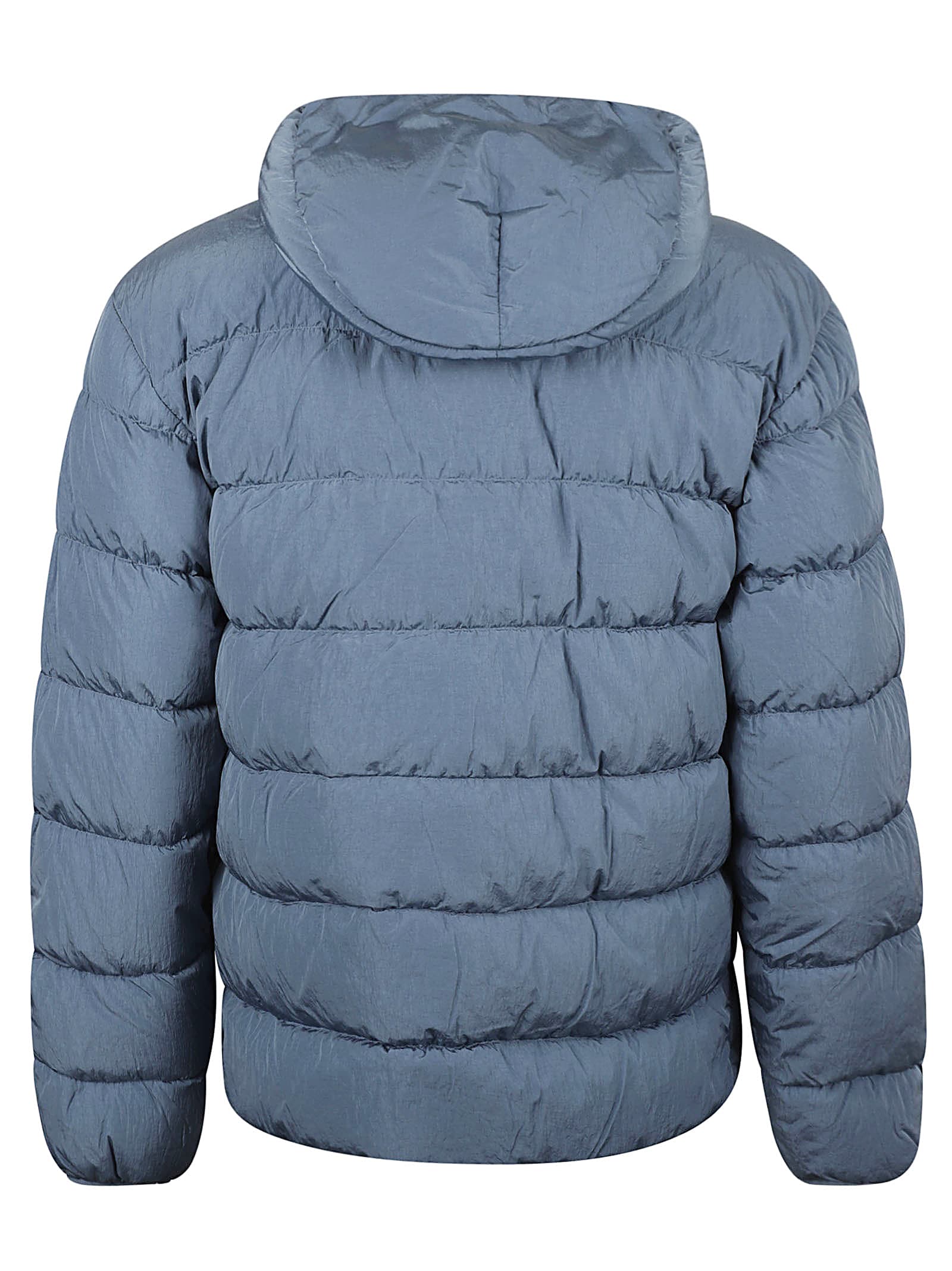 Shop C.p. Company Medium Zip Padded Jacket In Flint Stone