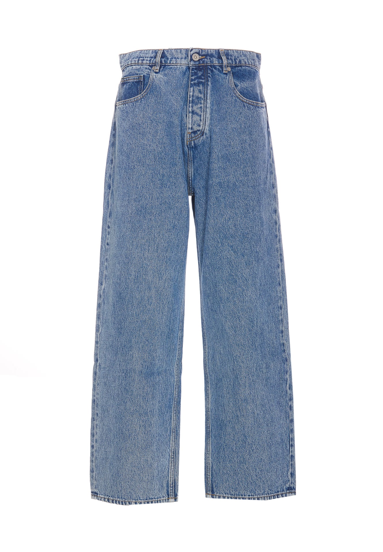 Shop Drôle De Monsieur Le Jeans Baggy Denim Jeans In Blue