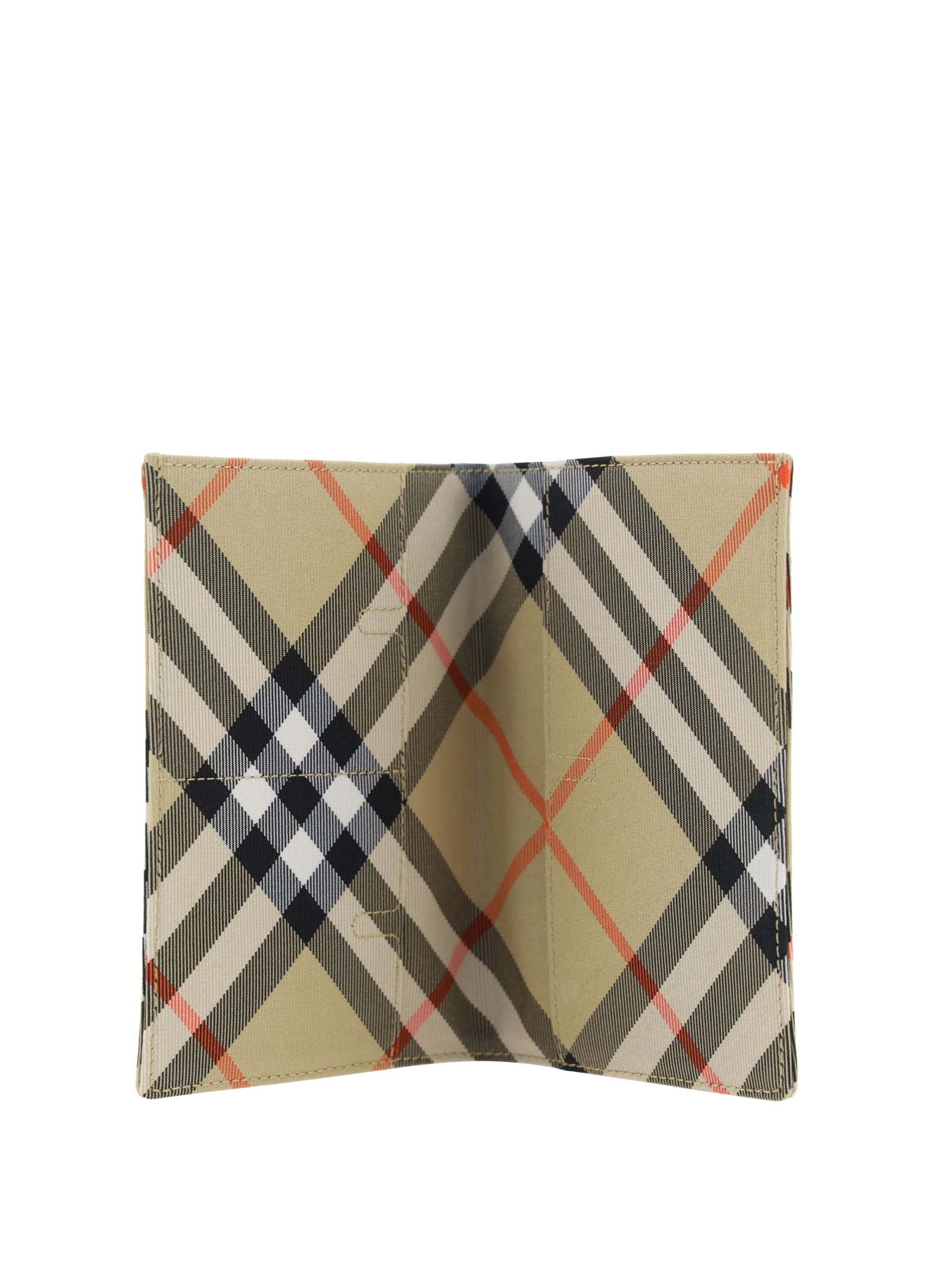 Shop Burberry Passport Holder In Sand