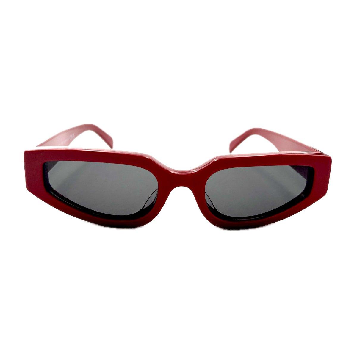 Shop Celine Rectangle Framed Sunglasses In 66a