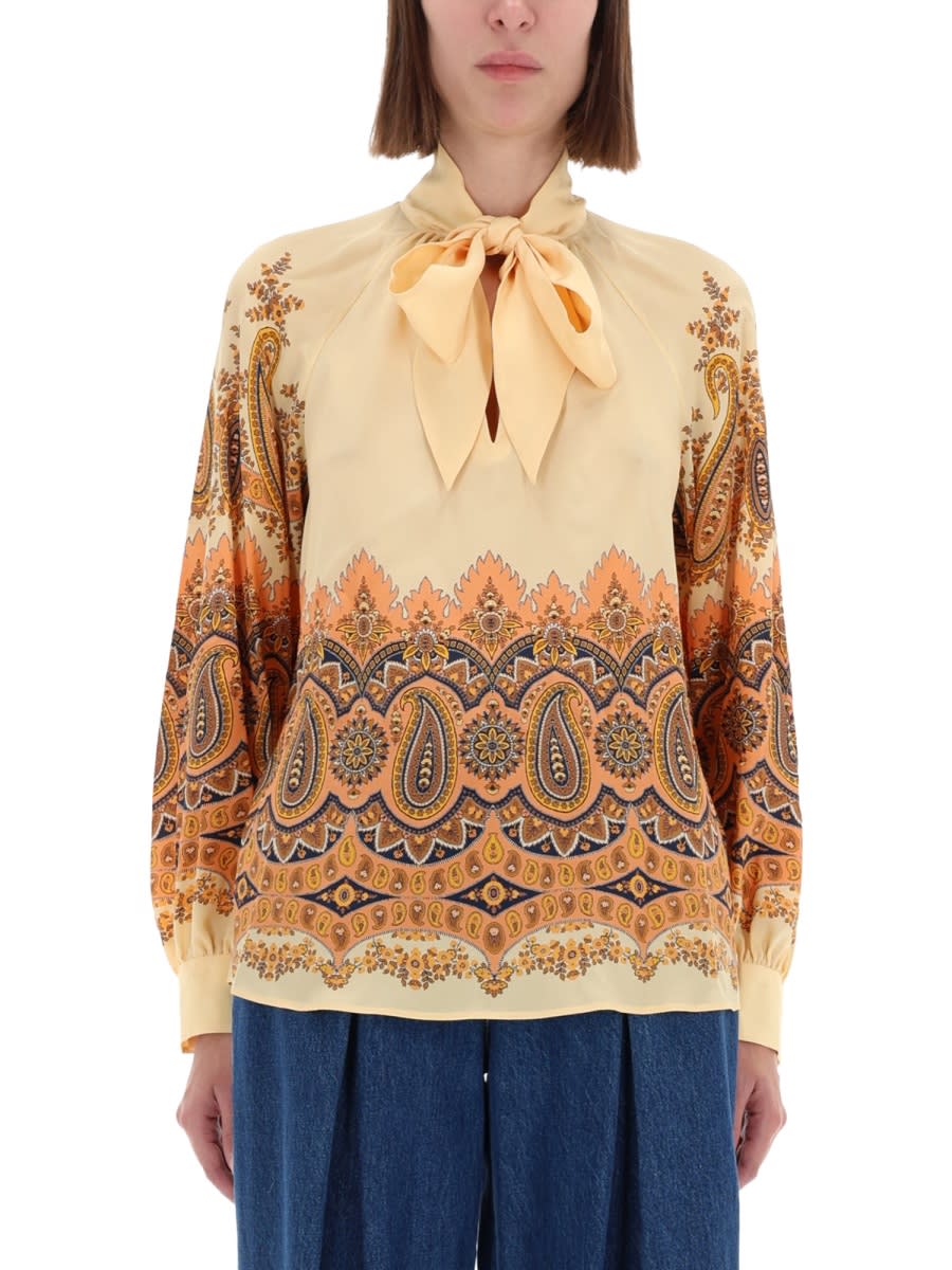 Etro Long Sleeve Shirt In Multi