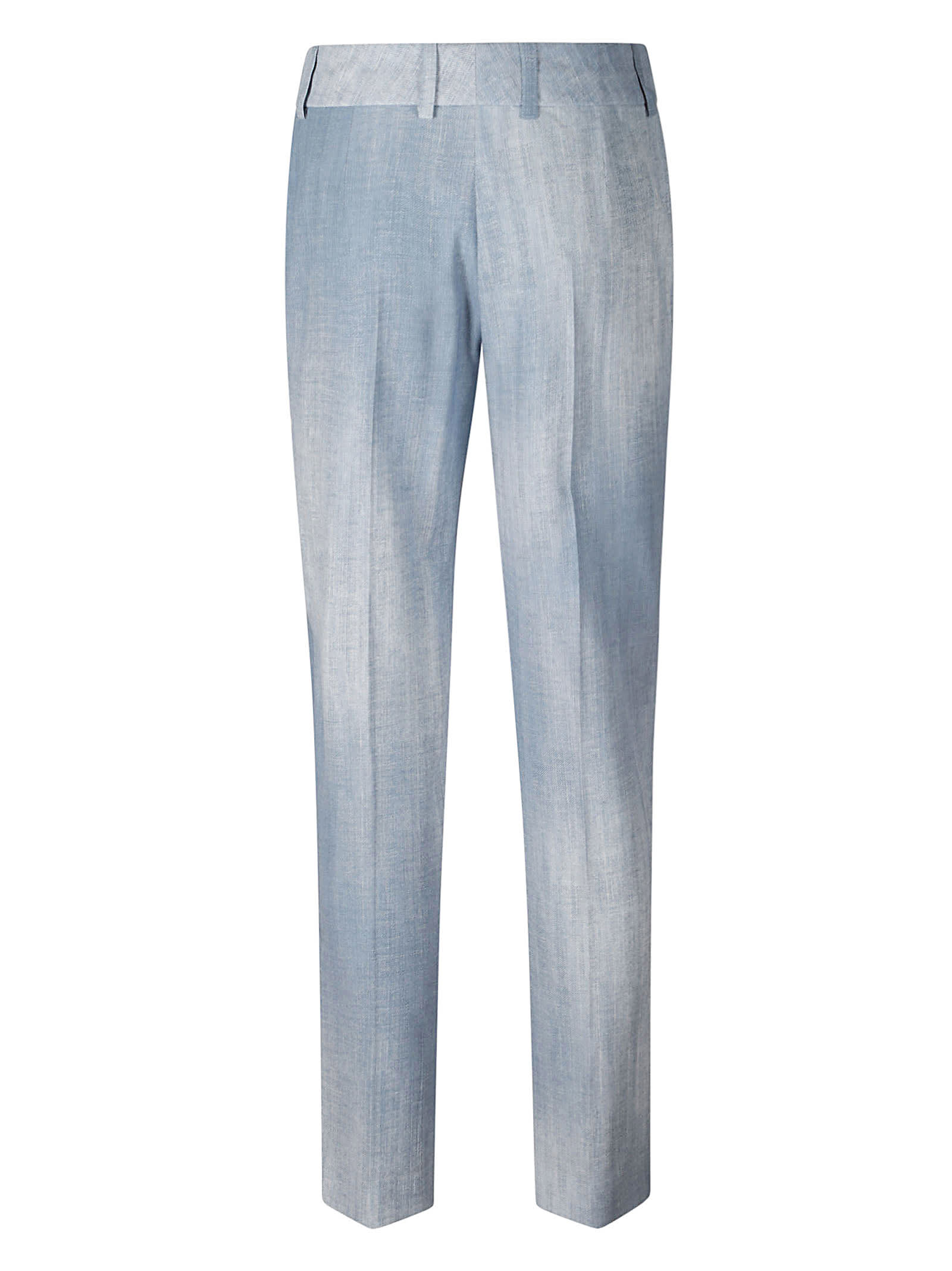 Shop Ermanno Scervino Plain Cropped Trousers In Azzure