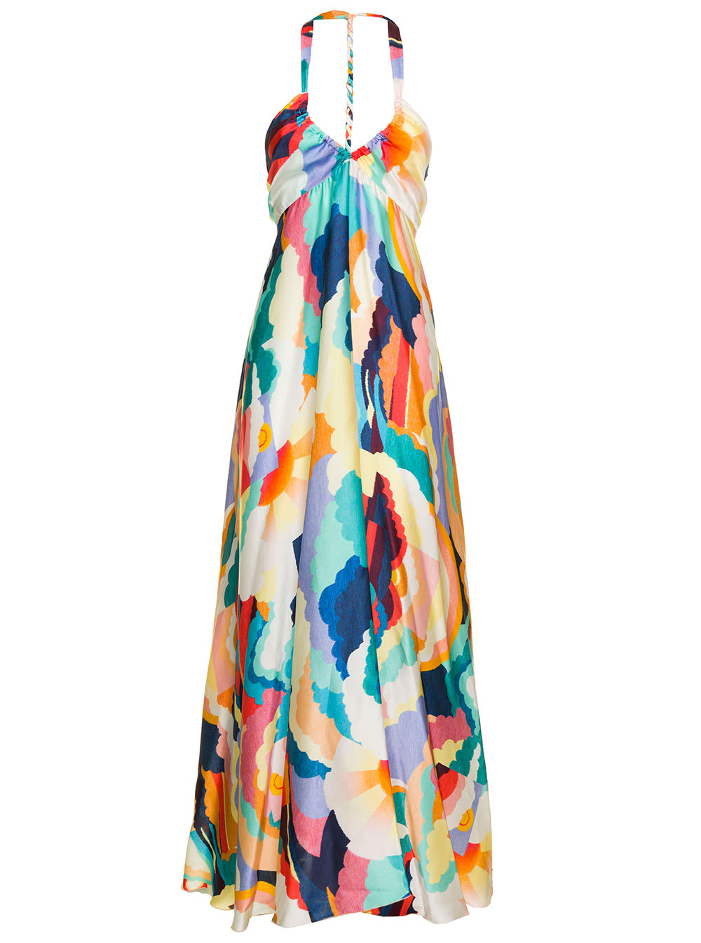 Forte Forte Forte Forte Woman Blend Silk Multicolor Long Dress