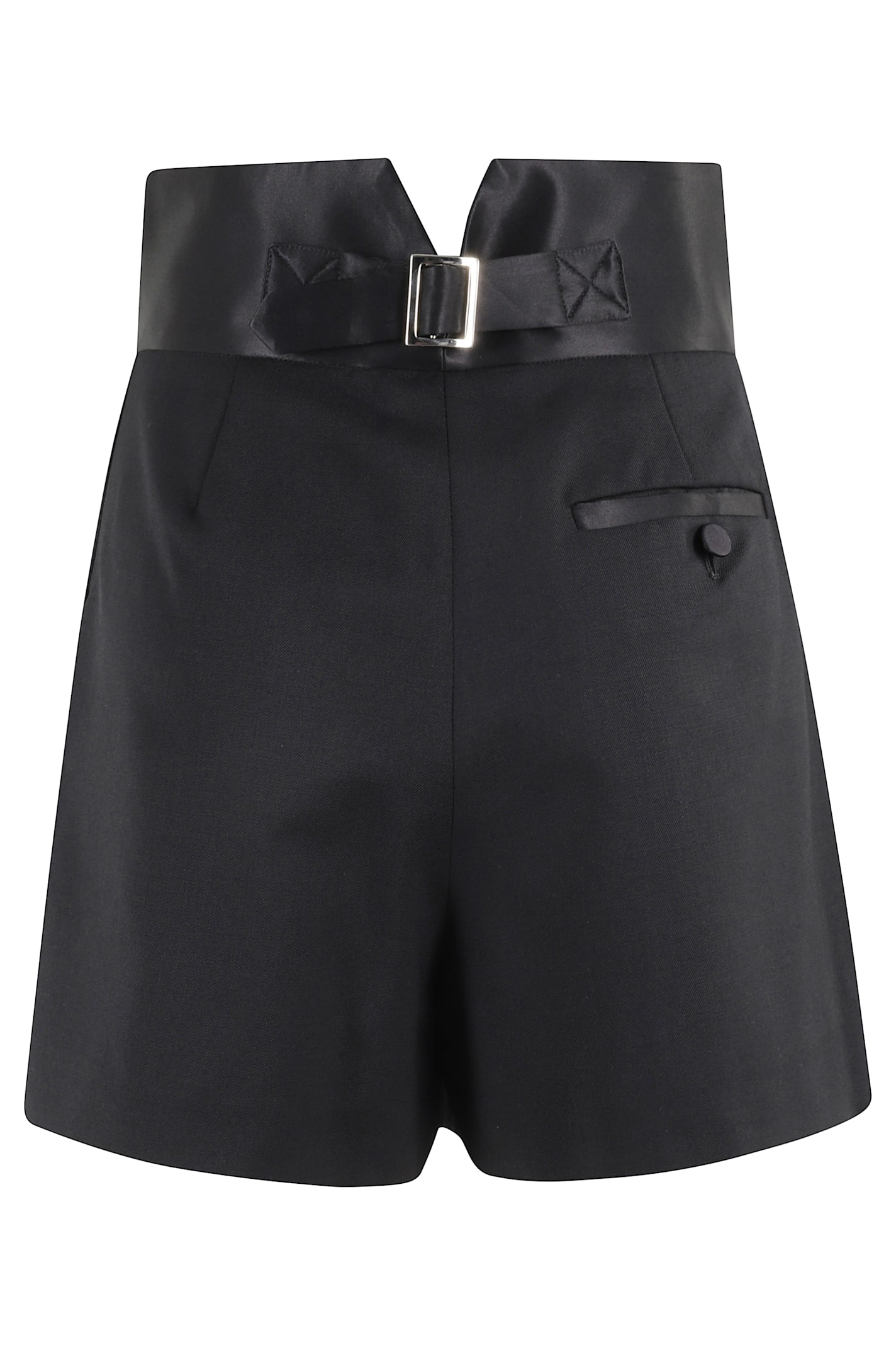 Erika Cavallini Wool Blend Shorts In Black