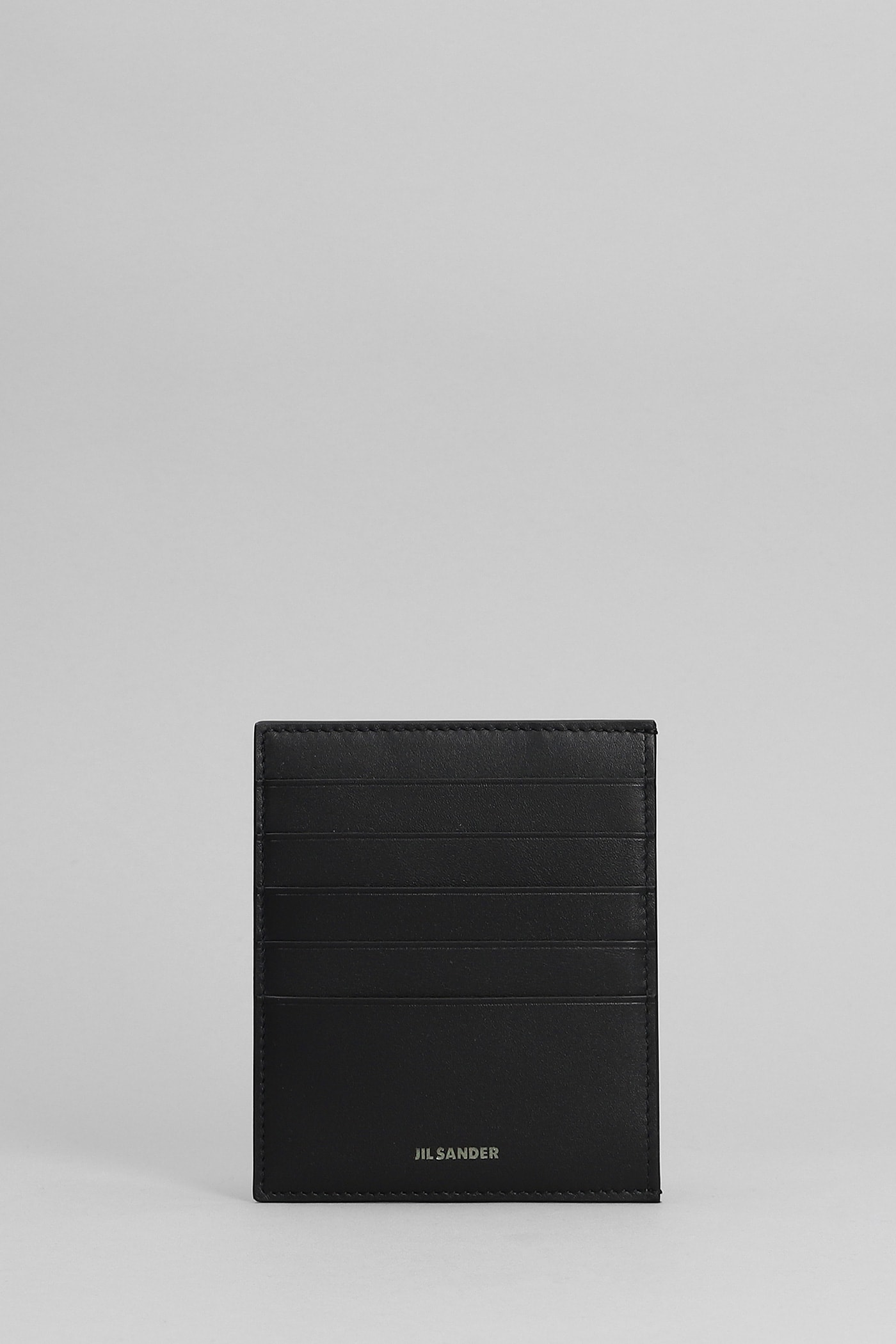 Shop Jil Sander Wallet In Black Leather