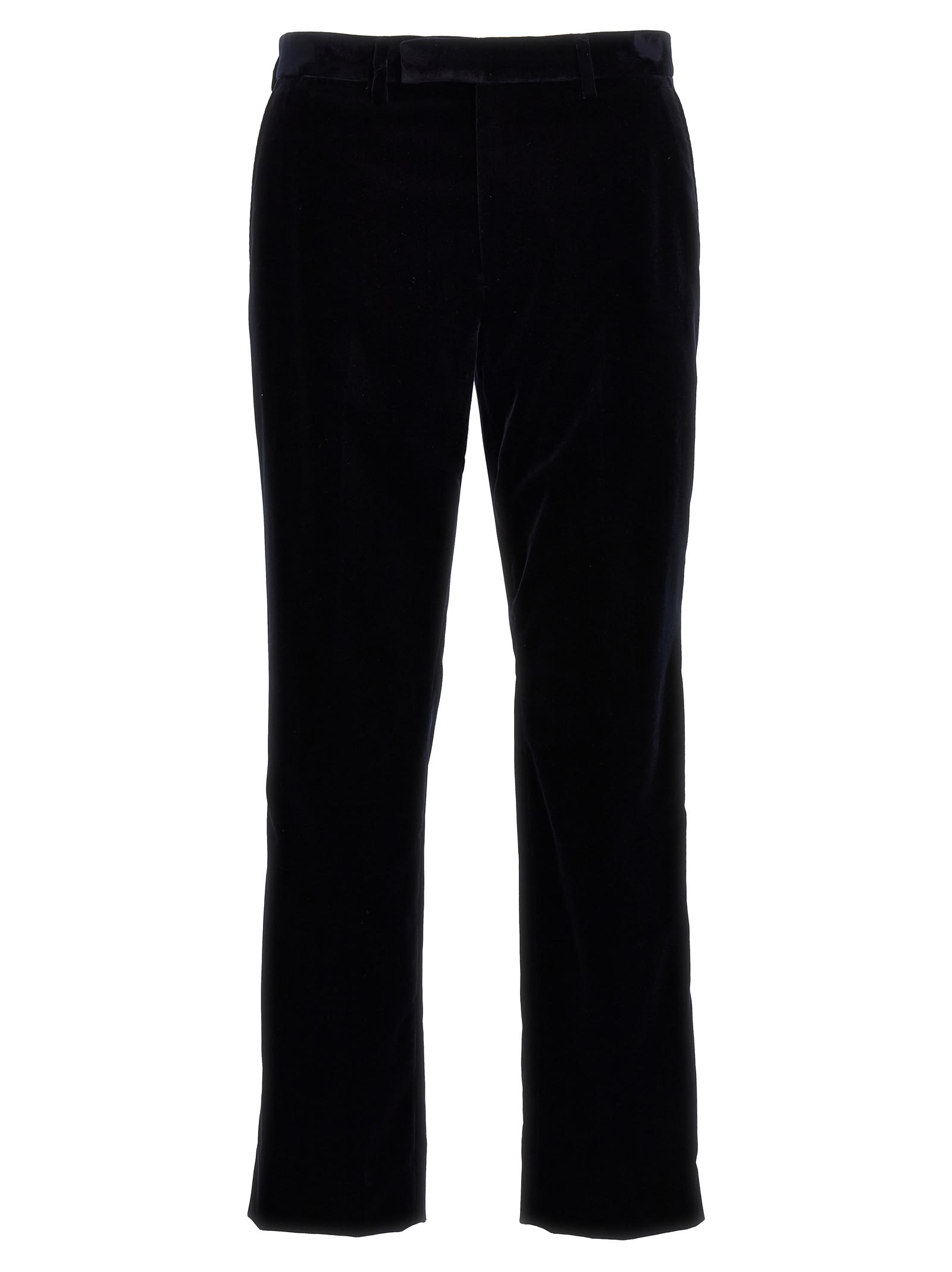 Shop Gucci Velvet Pants In Blue