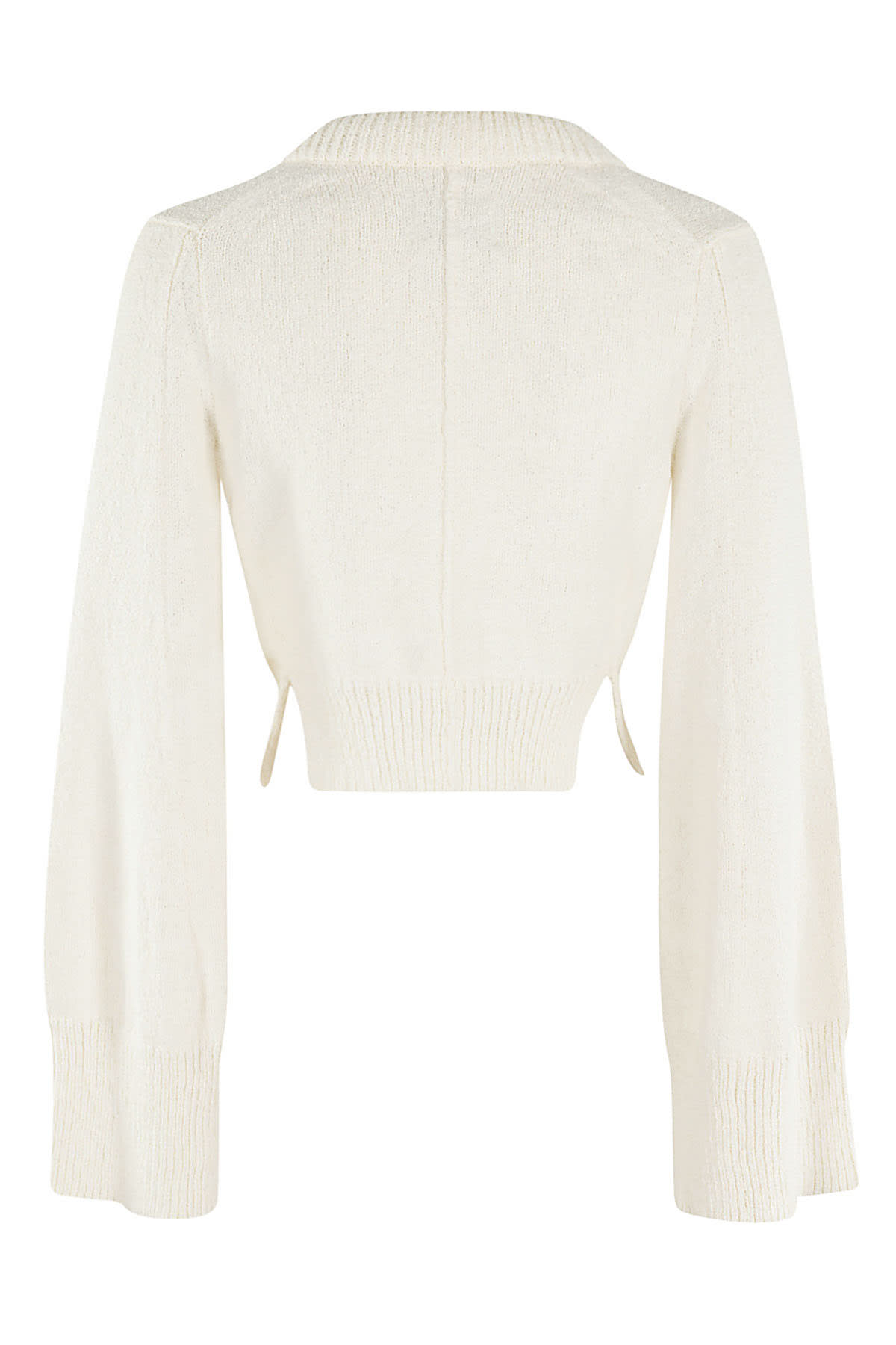 Shop Loulou Studio Cardigan In Rice Ivory