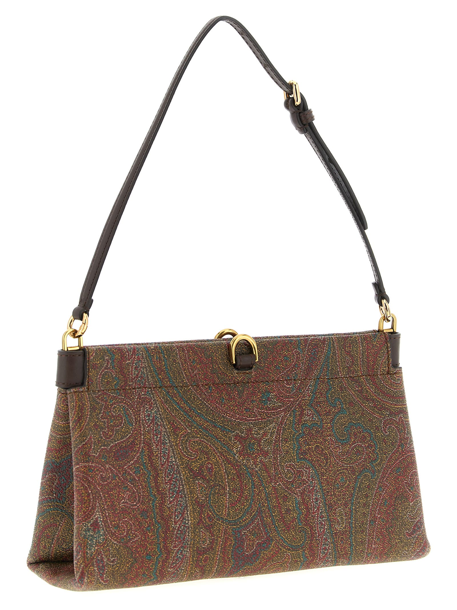 Etro Talk Mini Clutch In Brown