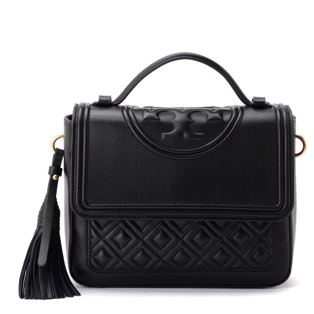 tory burch black quilted bag