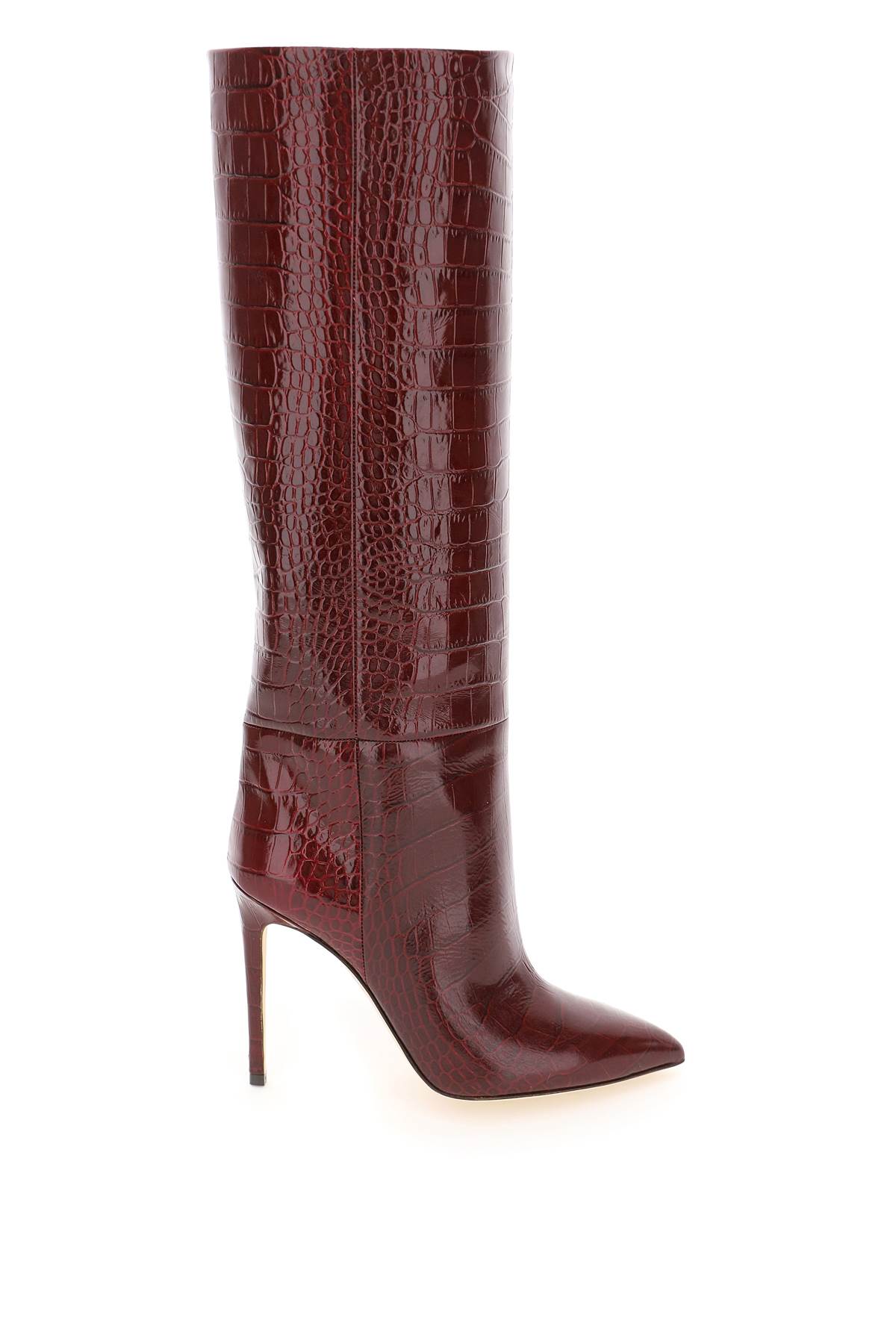 Paris Texas Croco-embossed Leather Stiletto Boots