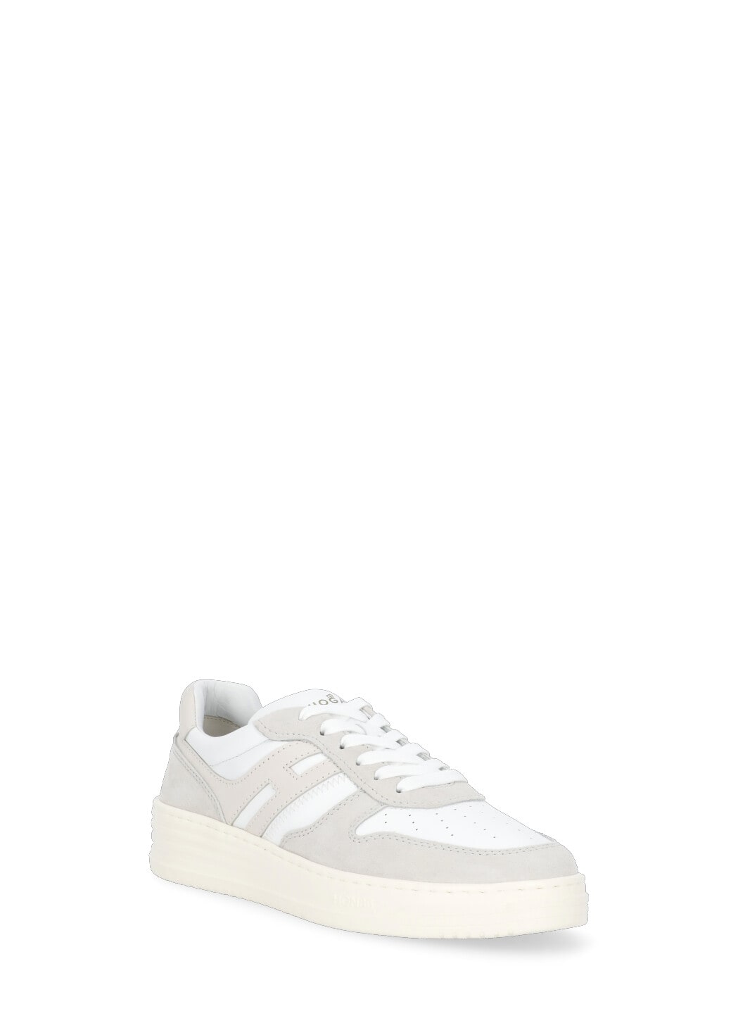 Hogan H630 Leather And Suede Sneakers In Beige
