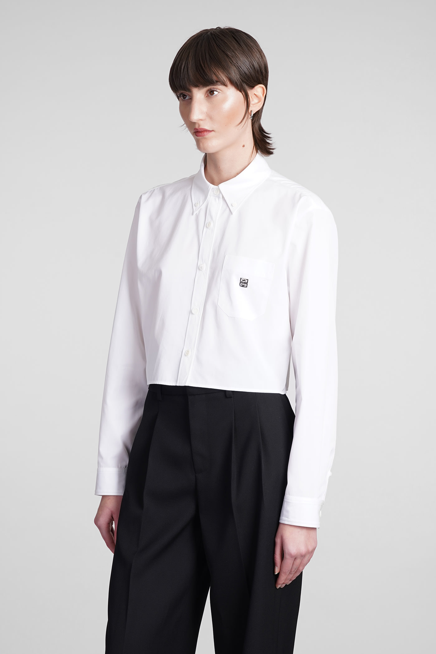 Shop Givenchy Shirt In White Cotton