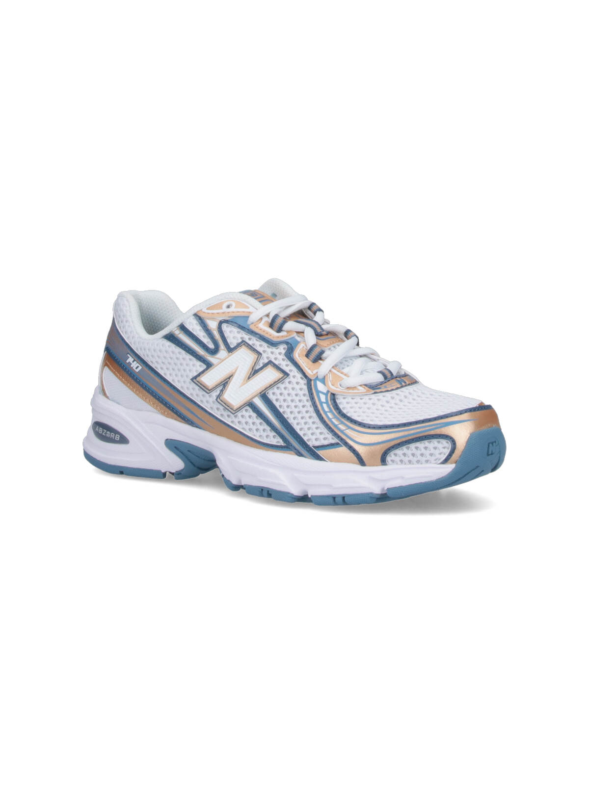 New Balance 740 Mesh-panel Metallic-detail Sneakers