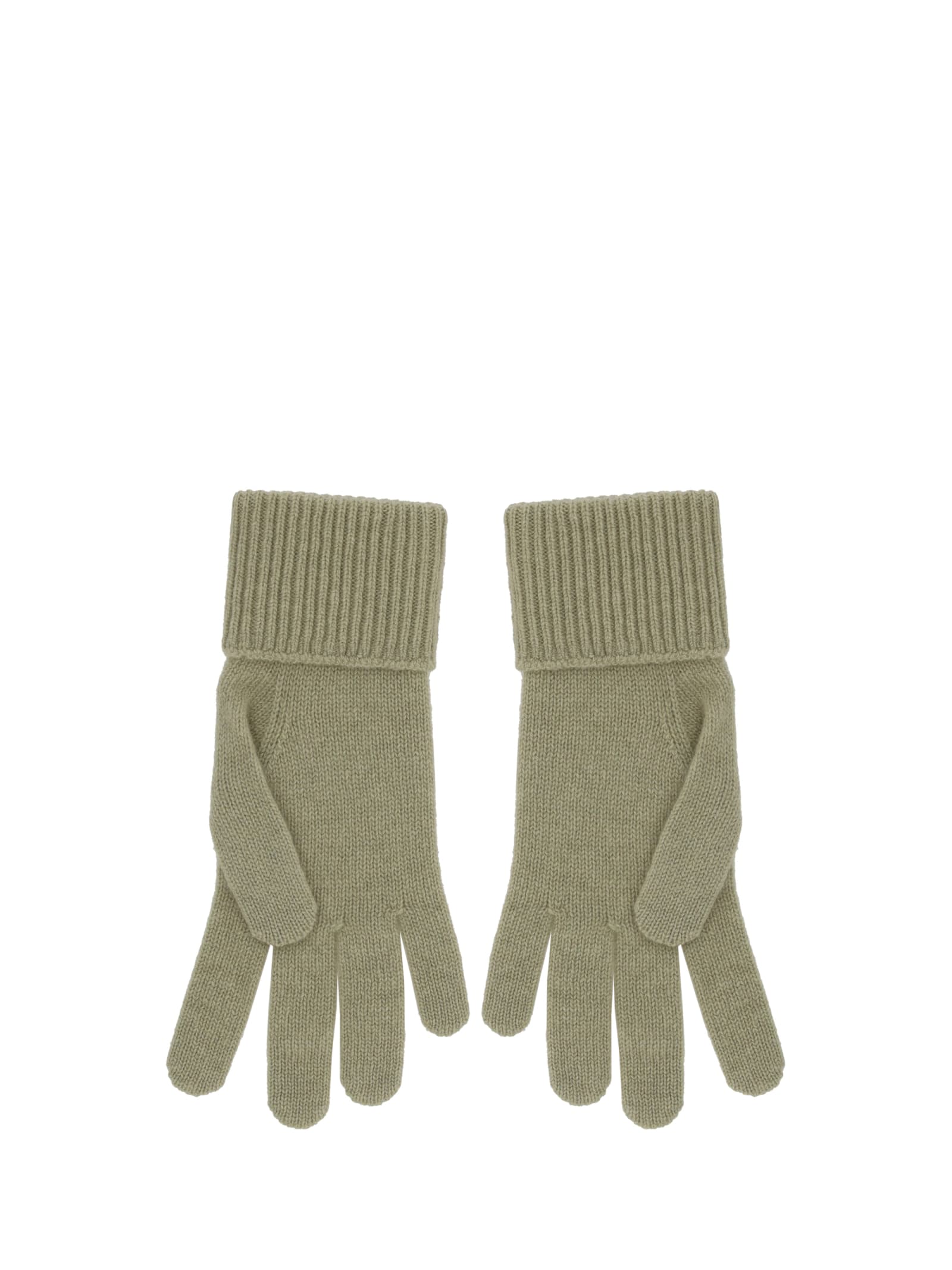 Shop Burberry Gloves In Beige