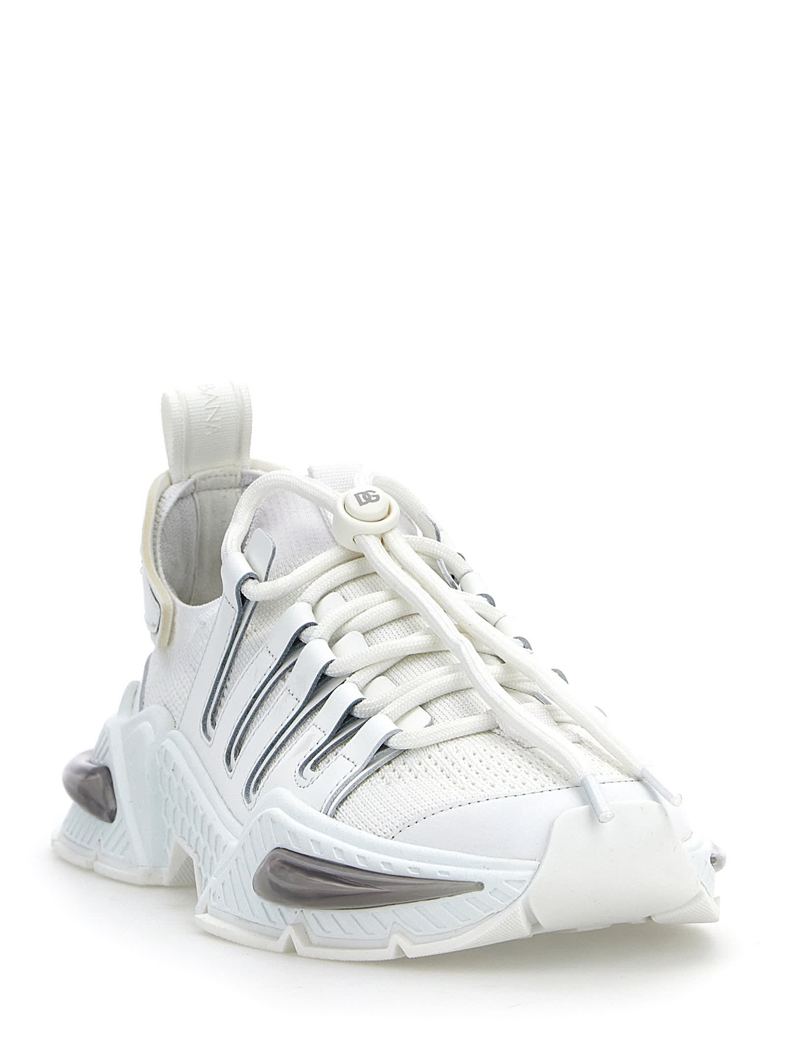 Shop Dolce & Gabbana Airmaster Sneakers In White