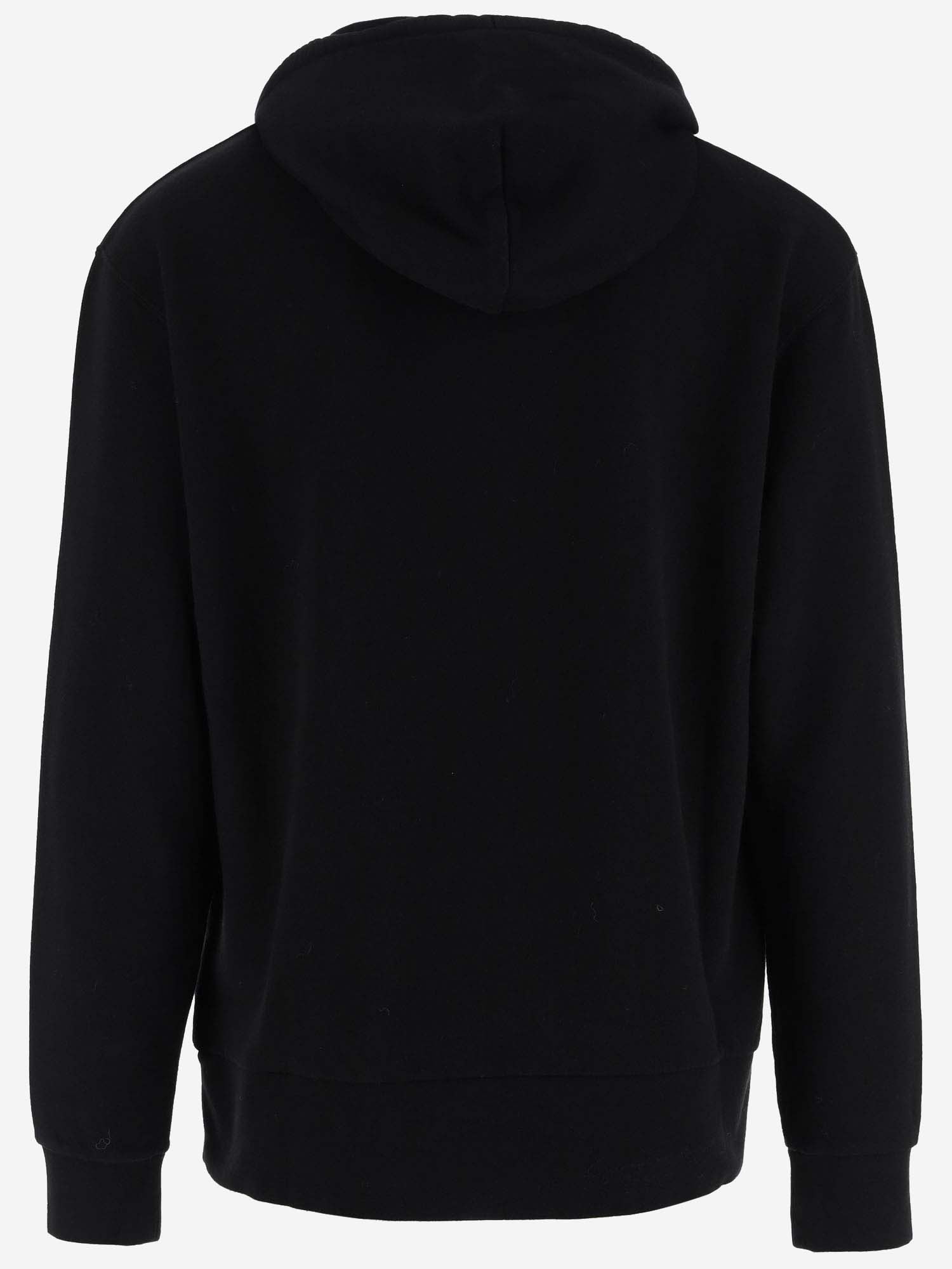 Shop Jw Anderson Cotton Hoodie With Graphic Print And Logo In Black