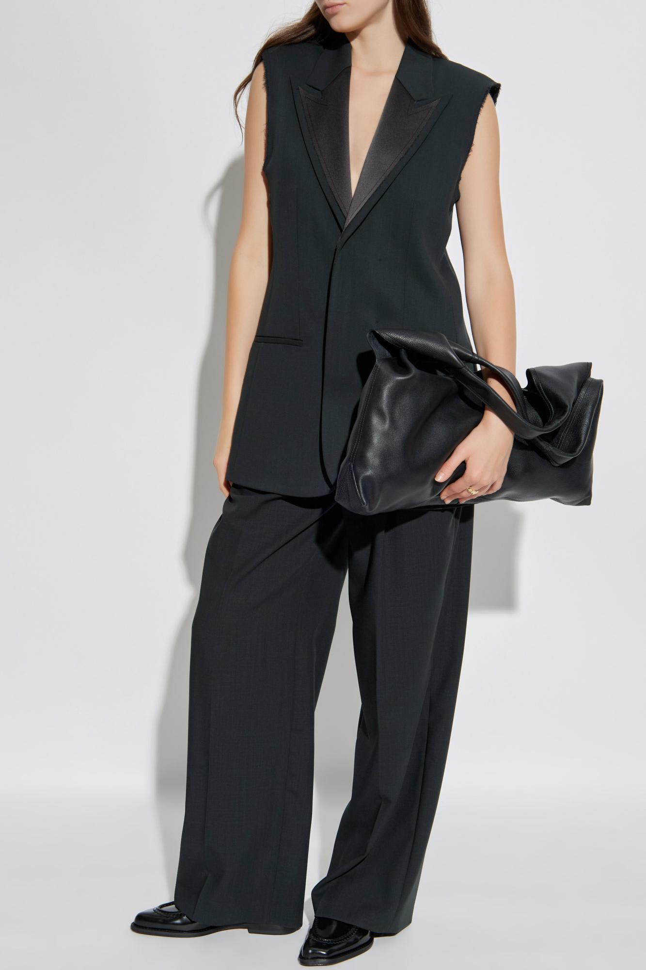 Ami Alexandre Mattiussi Wool Vest In Gray