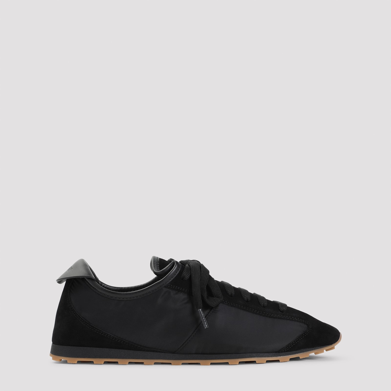 Jacquemus Le Tennis Sneakers In Hydro-treated Suede And Nylon Shoes In Black