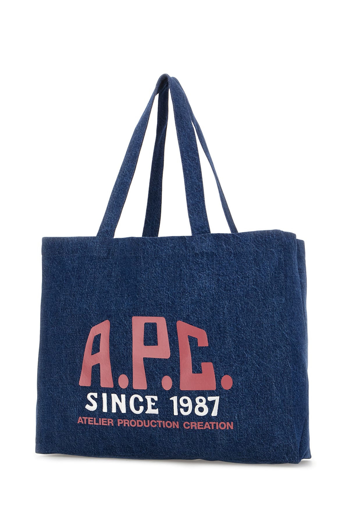 Apc A.p.c. Women Denim Diane Shopping Bag In Washed Indigo