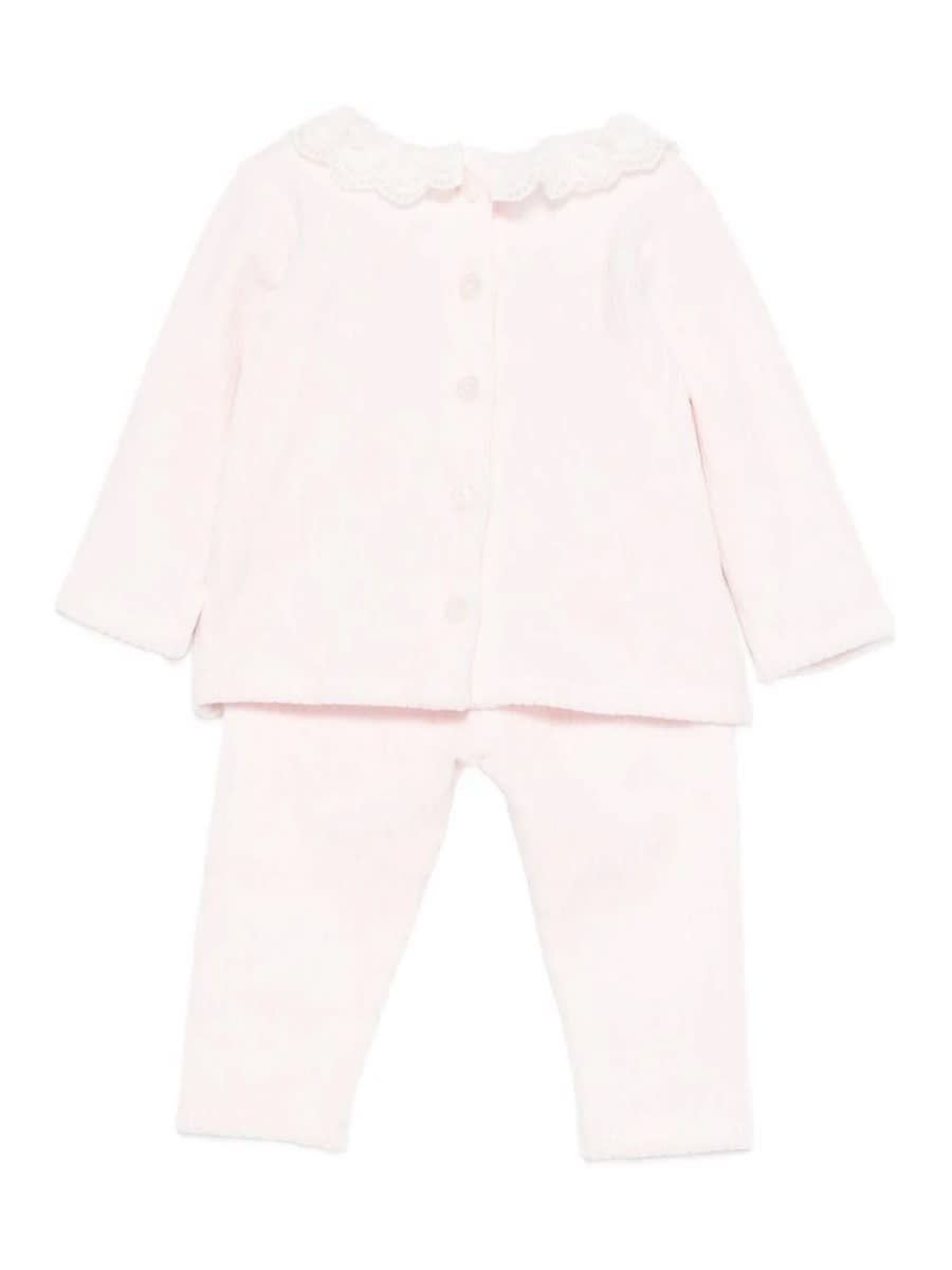 Tartine Et Chocolat Babies' Sweater Set With Sweatshirt In Pink