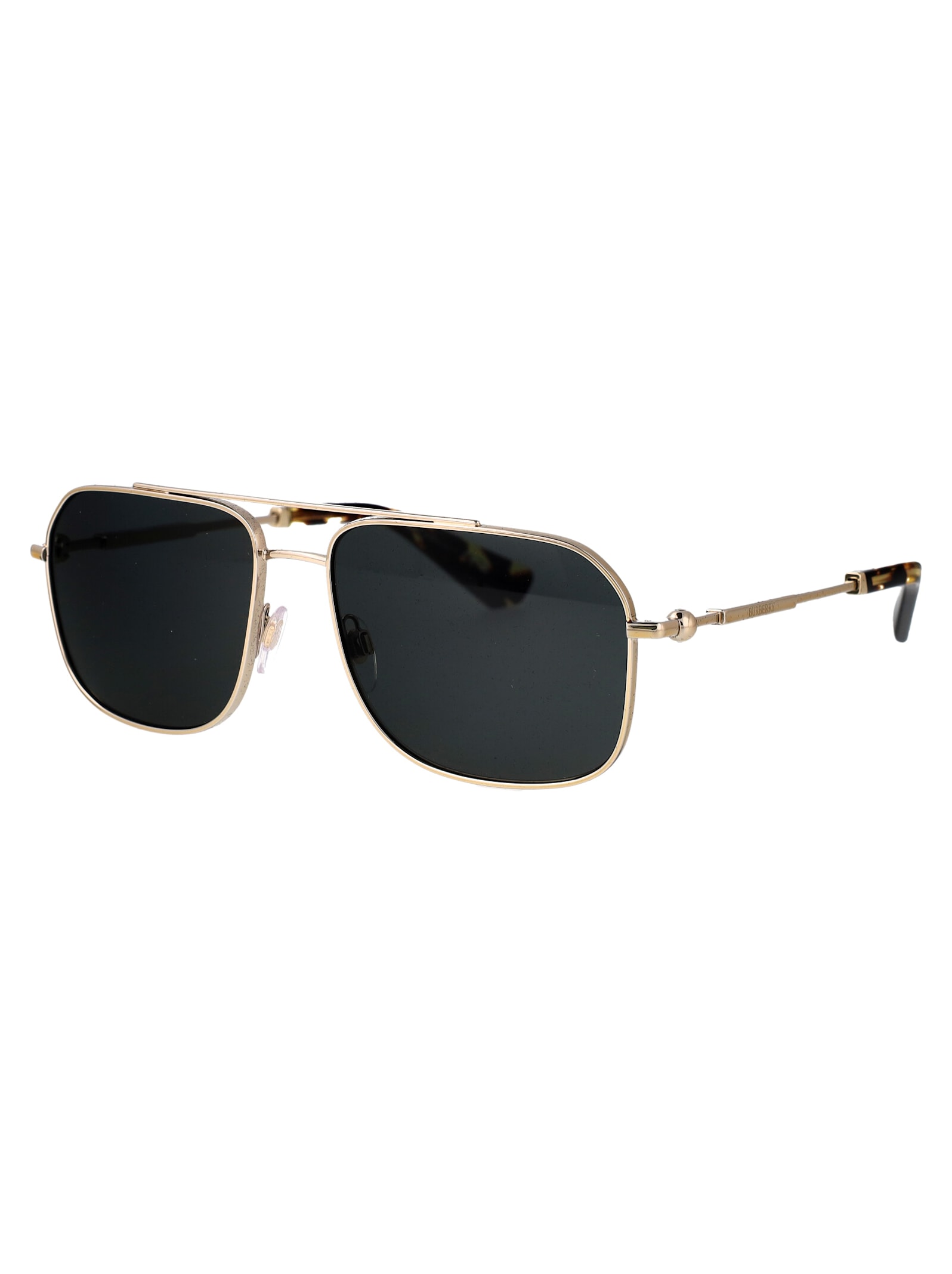 Shop Burberry Eyewear 0be3159 Sunglasses In Light Gold