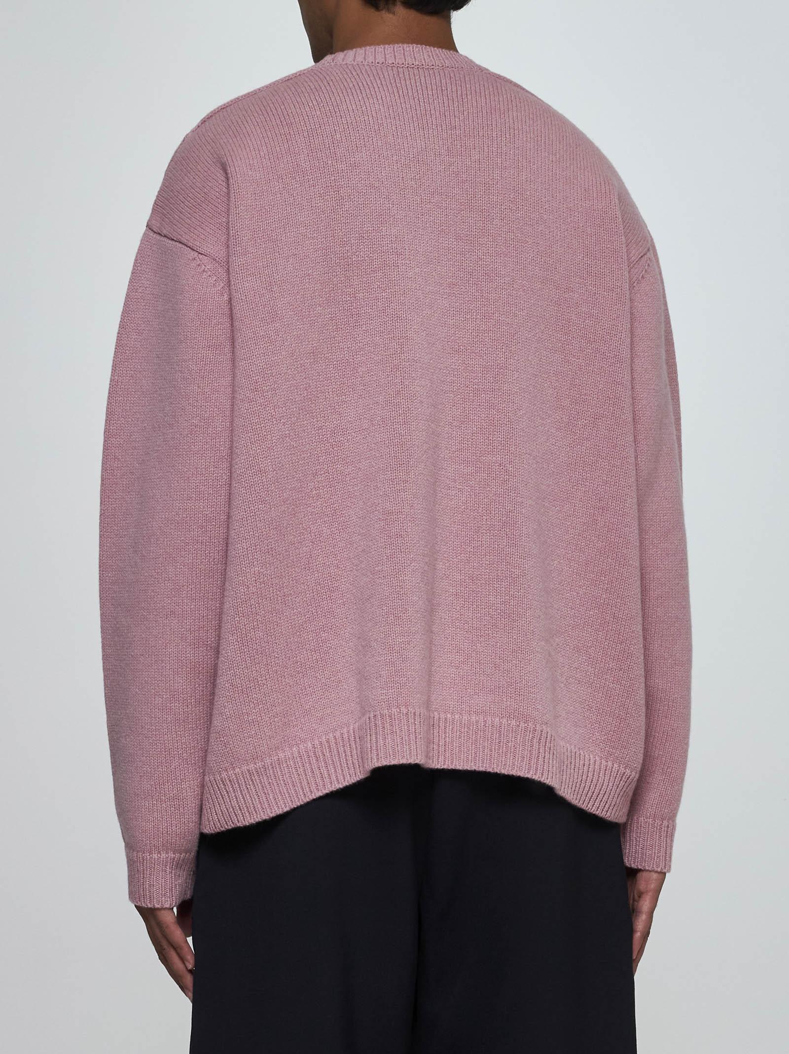 Shop Studio Nicholson Hemyl Lambswool Sweater In Pink