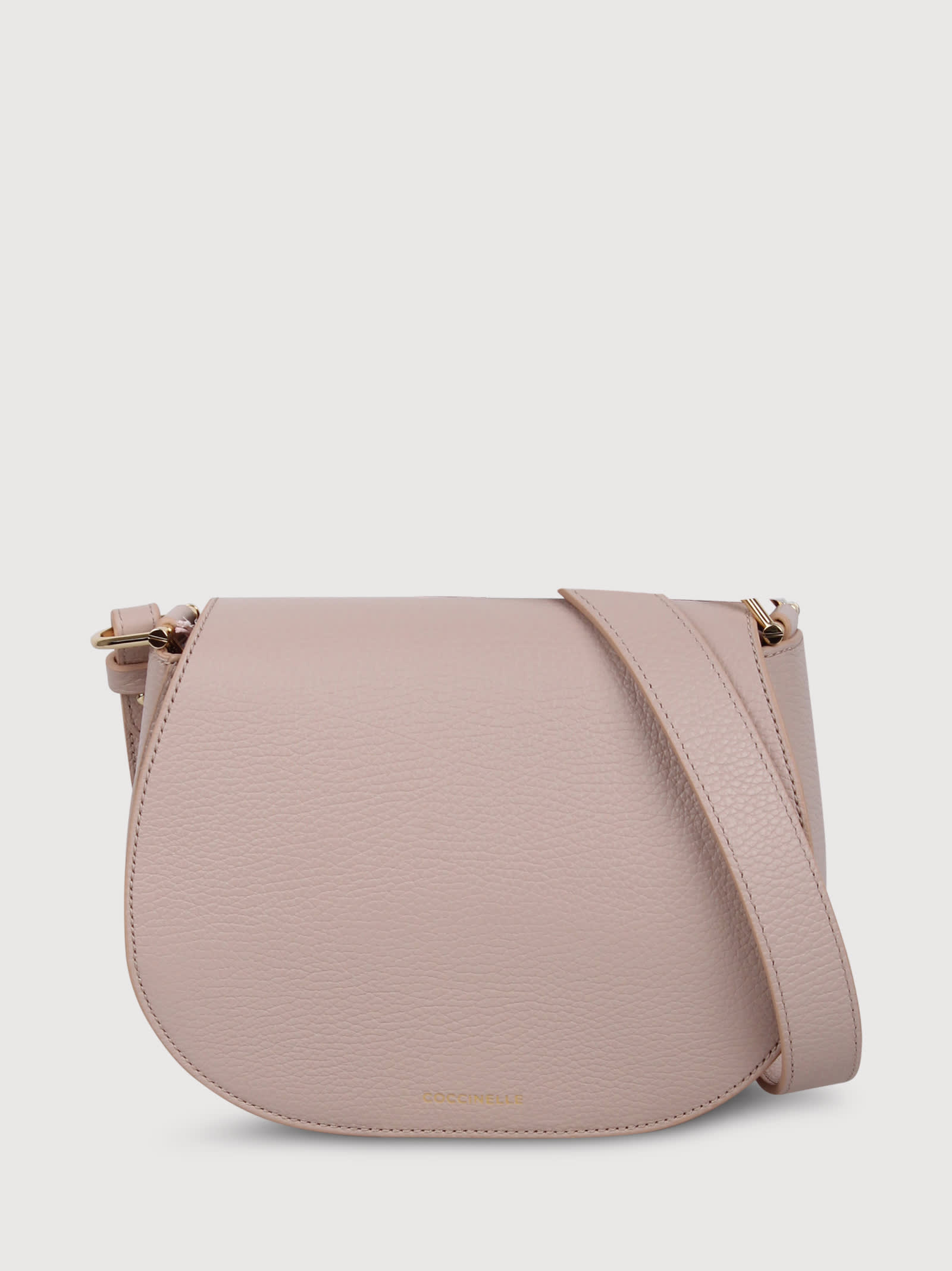 Shop Coccinelle Eclyps Grained Leather Shoulder Bag