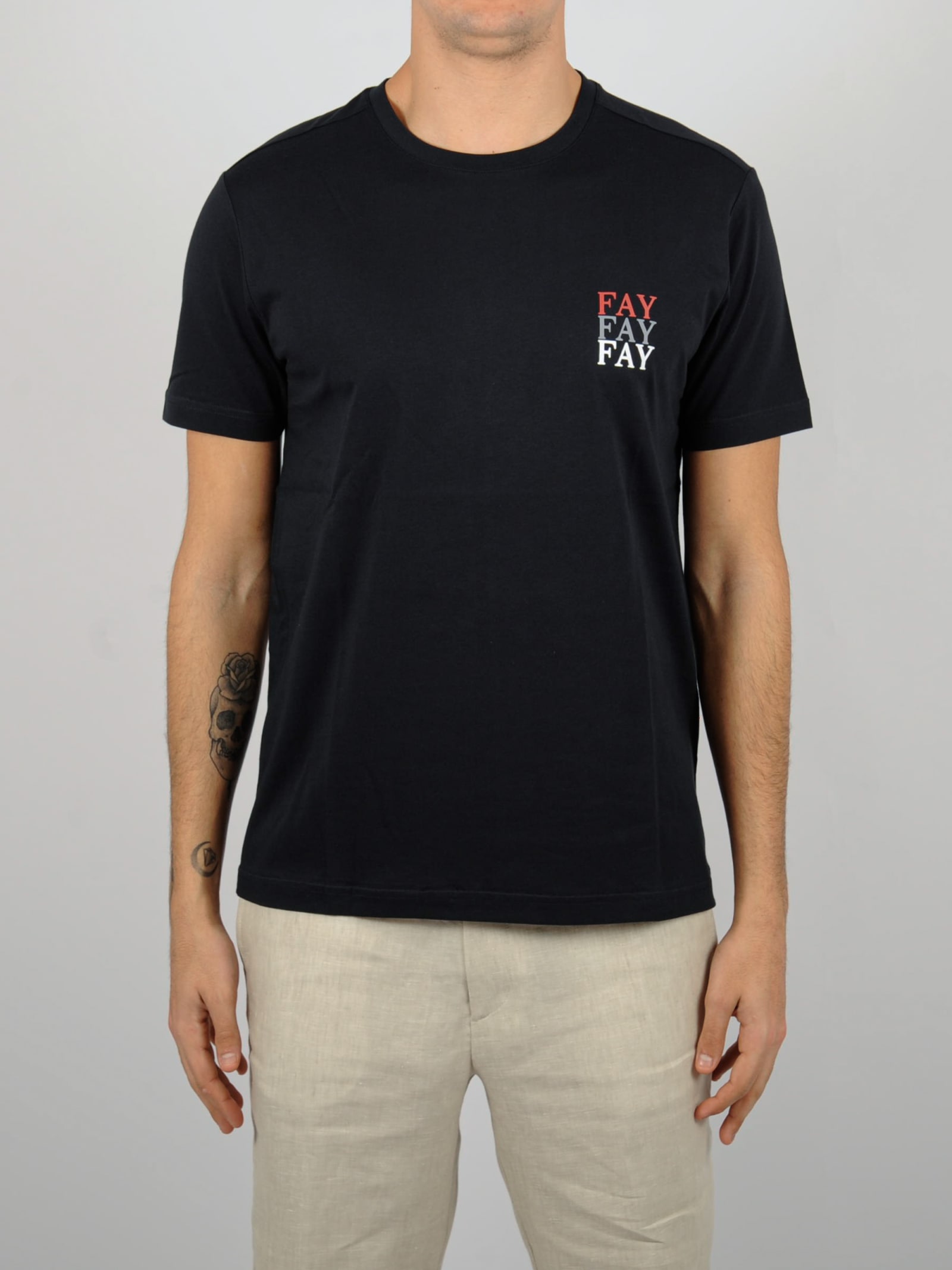 T-shirt Stampa 3fay Sul Petto T-shirt