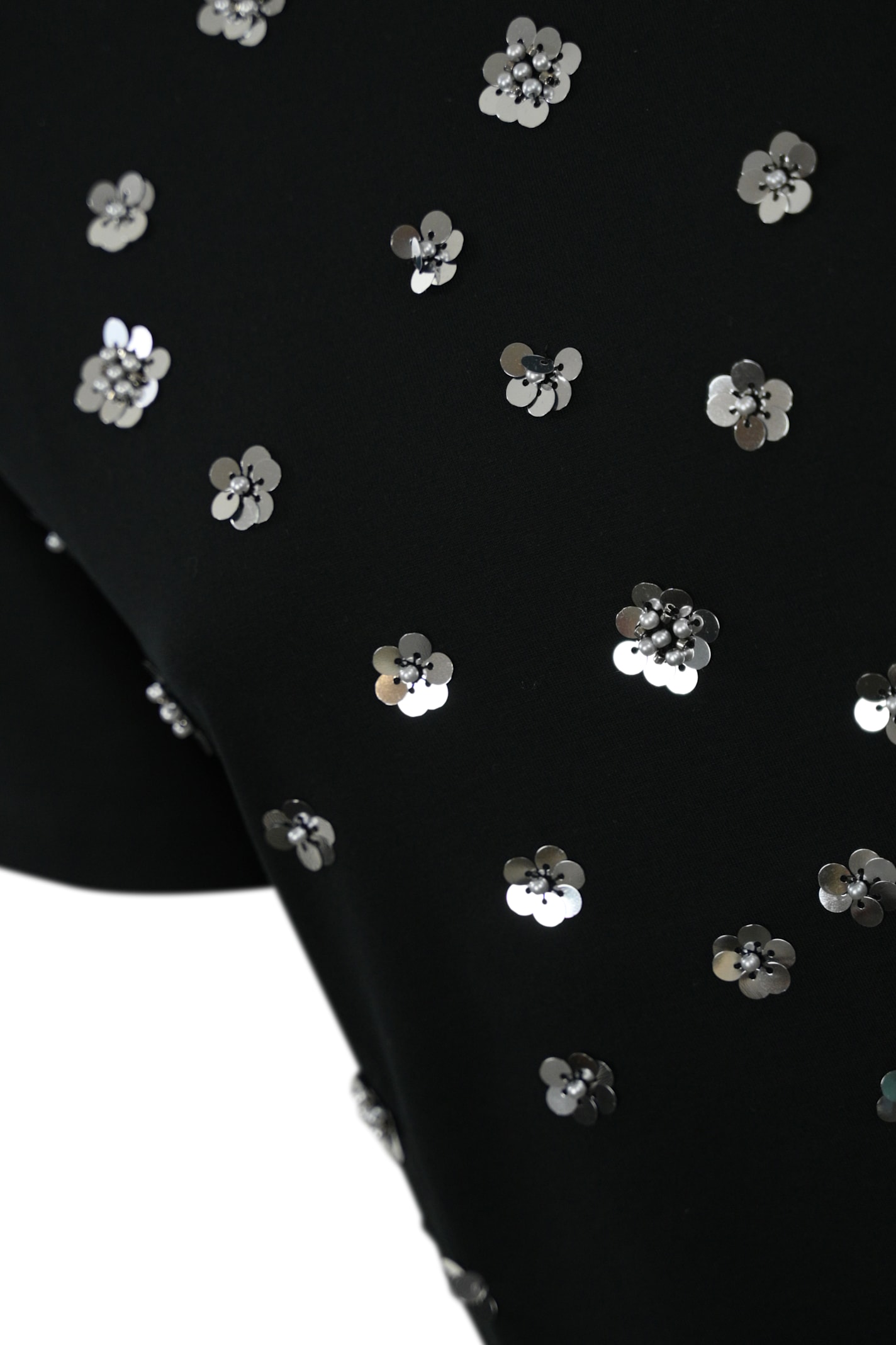 Weekend Max Mara Cabina Sequined T-shirt In Jersey In Black