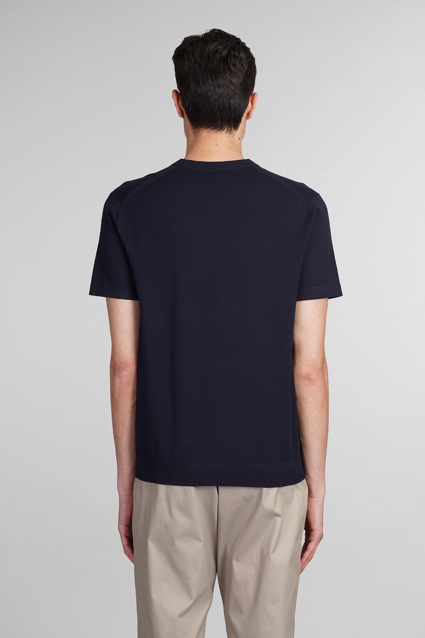 Shop Theory T-shirt In Blue Viscose