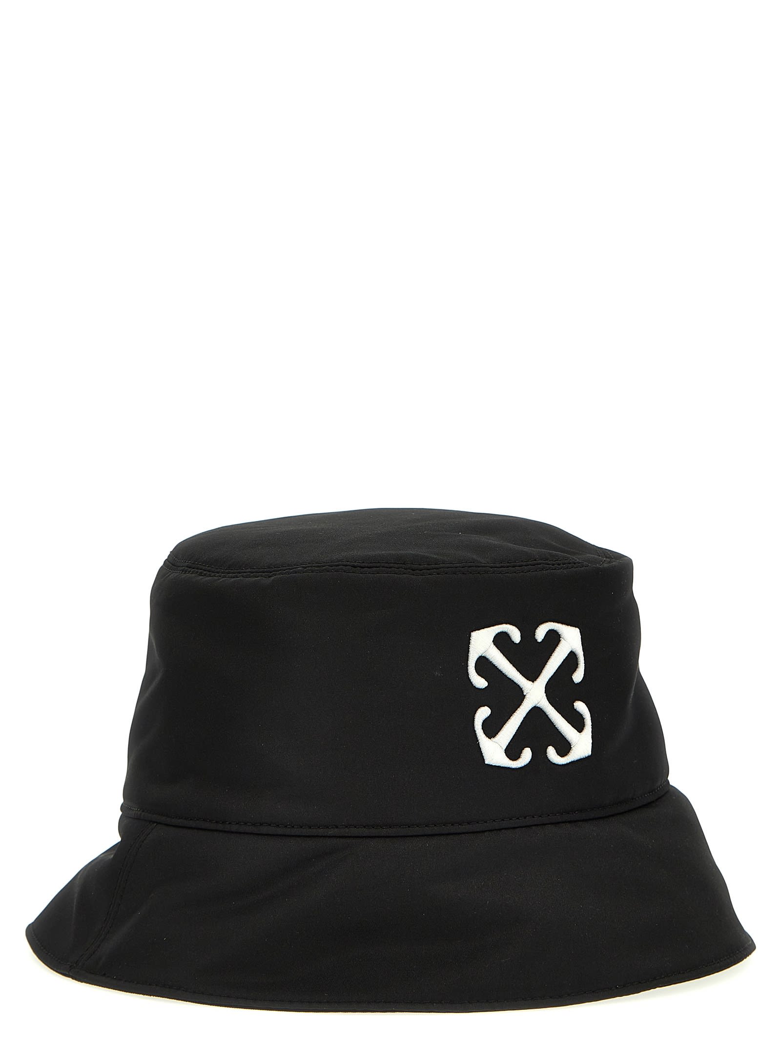Shop Off-white Arrow Bucket Hat In White/black